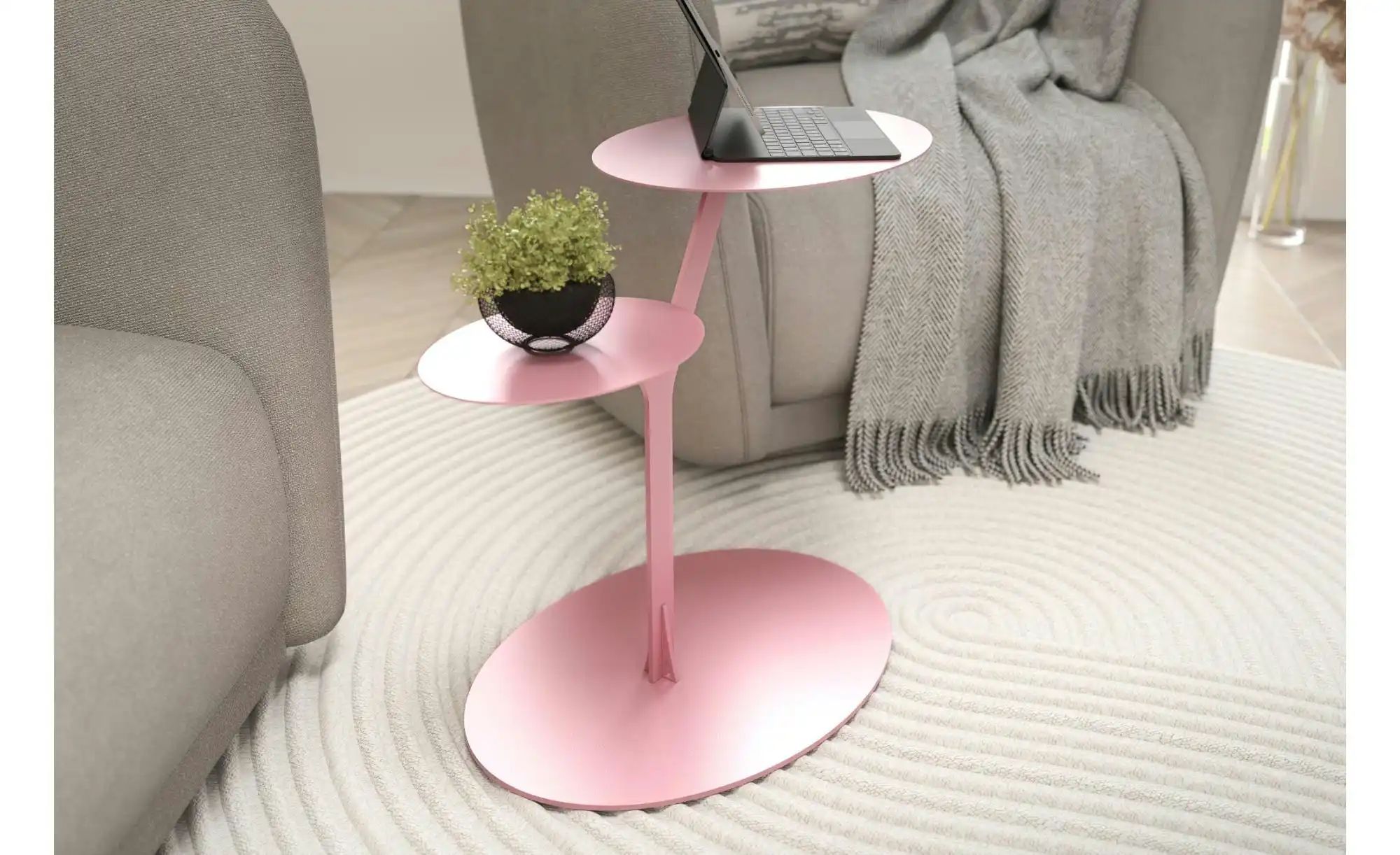 Beistelltisch   ¦ rosa/pink ¦ Maße (cm): B: 54 H: 44,5 Tische > Beistelltis günstig online kaufen