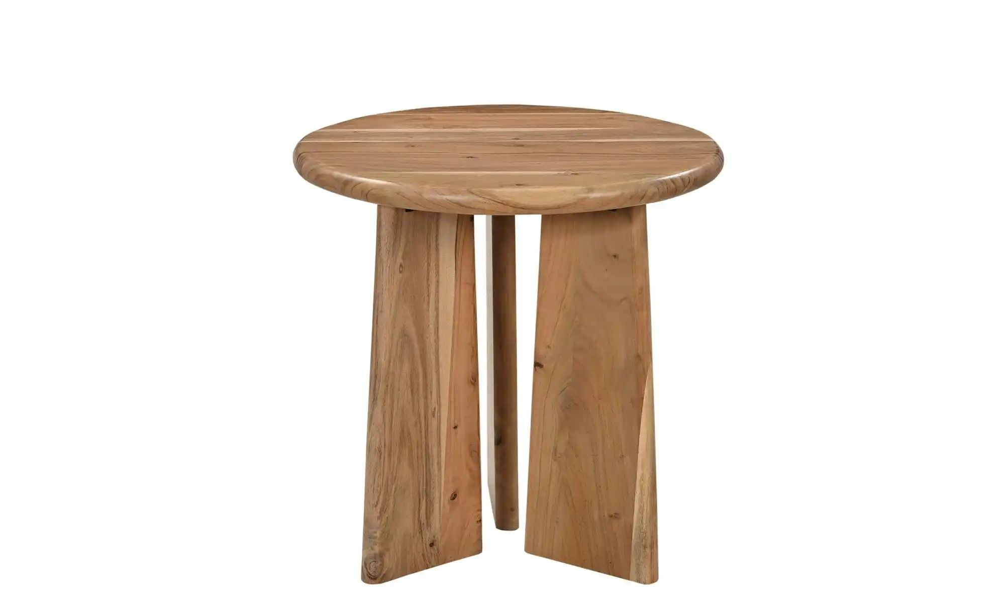 Beistelltisch  Acacia Wave ¦ braun ¦ Maße (cm): B: 60 H: 60 Tische > Beiste günstig online kaufen