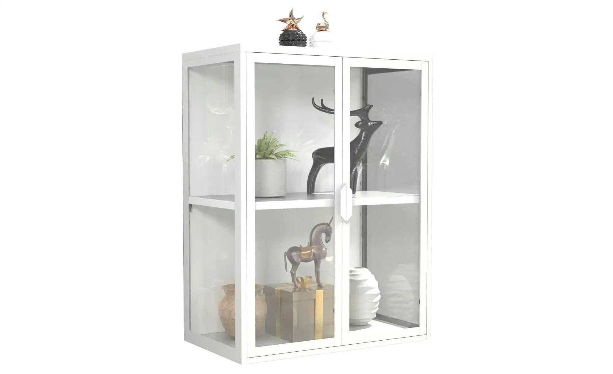 Hängevitrine  Flokas ¦ weiß ¦ Maße (cm): B: 60 H: 80 Schränke > Vitrinen - günstig online kaufen