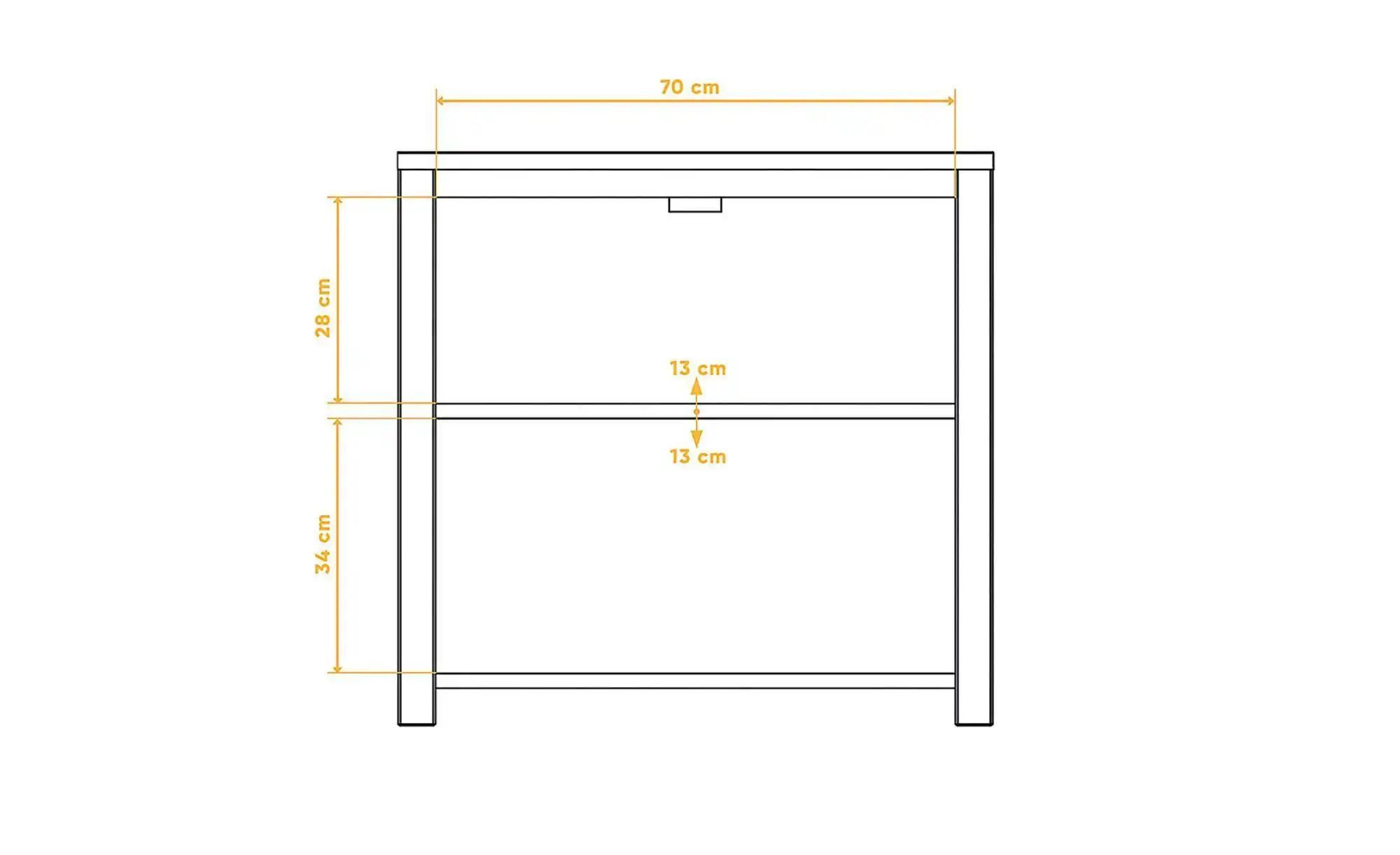 Sideboard  Theo ¦ holzfarben ¦ Maße (cm): B: 80 H: 77 Kommoden & Sideboards günstig online kaufen