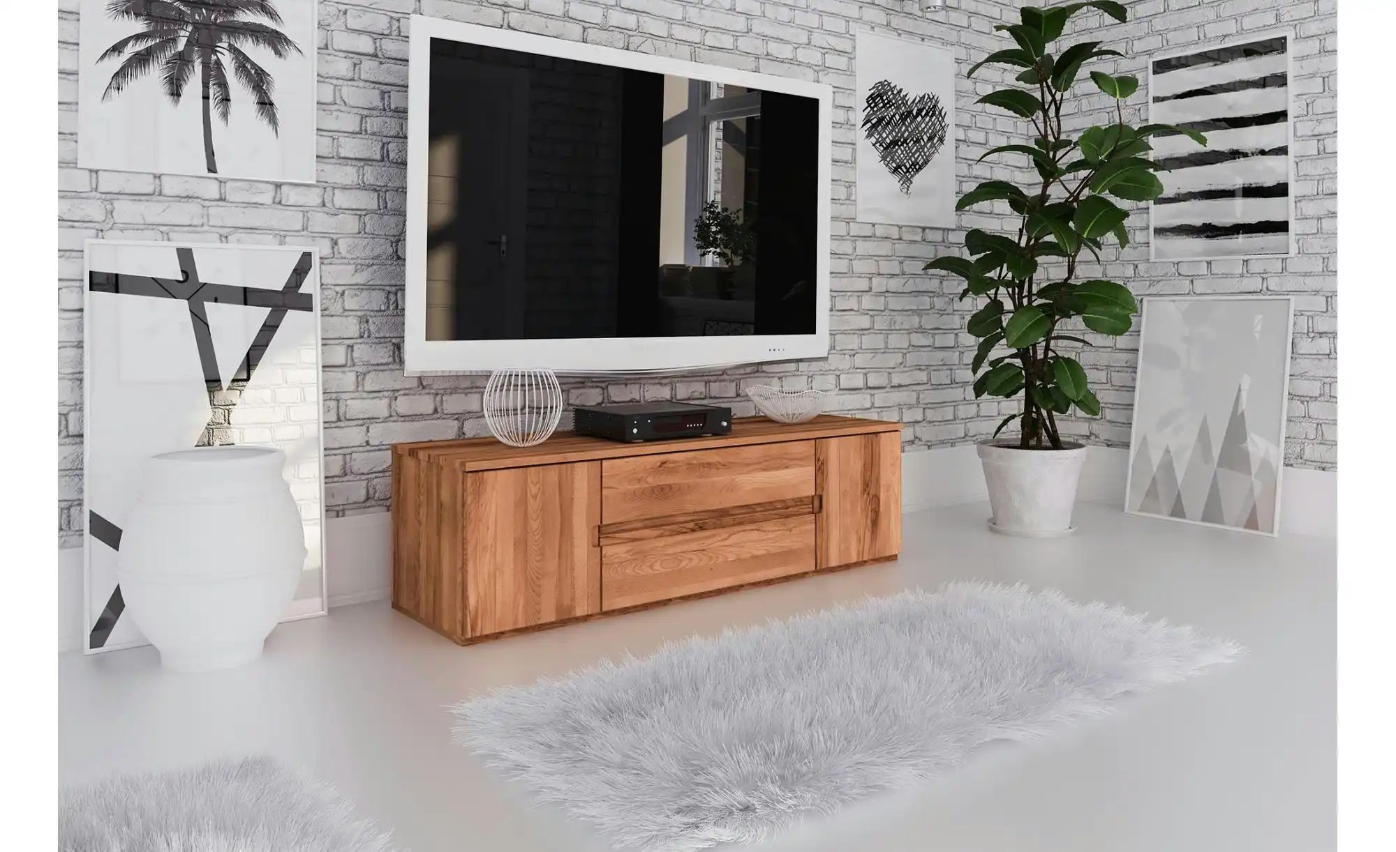 Lowboard  Felix ¦ holzfarben ¦ Maße (cm): B: 111 H: 44 Kommoden & Sideboard günstig online kaufen