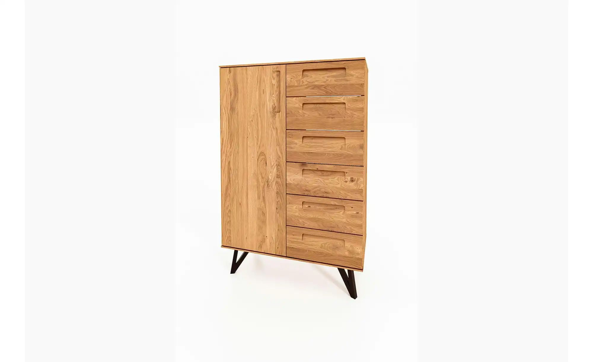 Highboard  Karl ¦ holzfarben ¦ Maße (cm): B: 91 H: 140 Kommoden & Sideboard günstig online kaufen