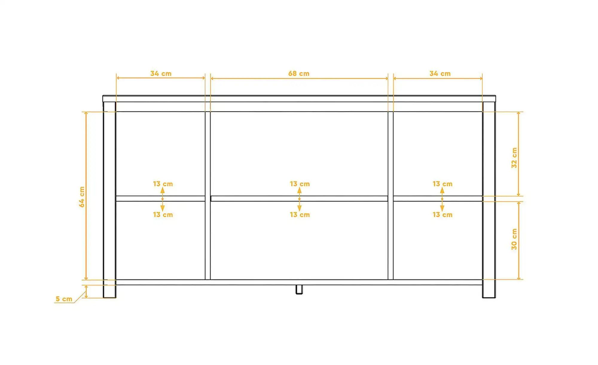 Sideboard  Theo ¦ holzfarben ¦ Maße (cm): B: 150 H: 77 Kommoden & Sideboard günstig online kaufen