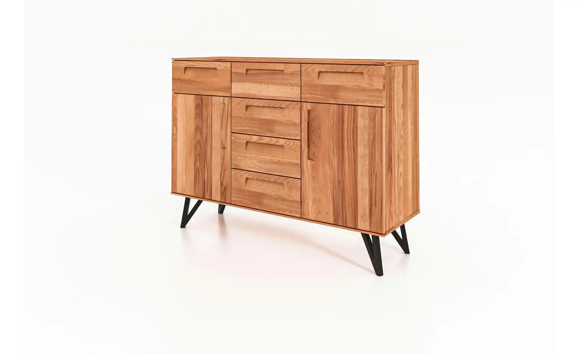 Highboard  Karl ¦ holzfarben ¦ Maße (cm): B: 136 H: 100 Kommoden & Sideboar günstig online kaufen