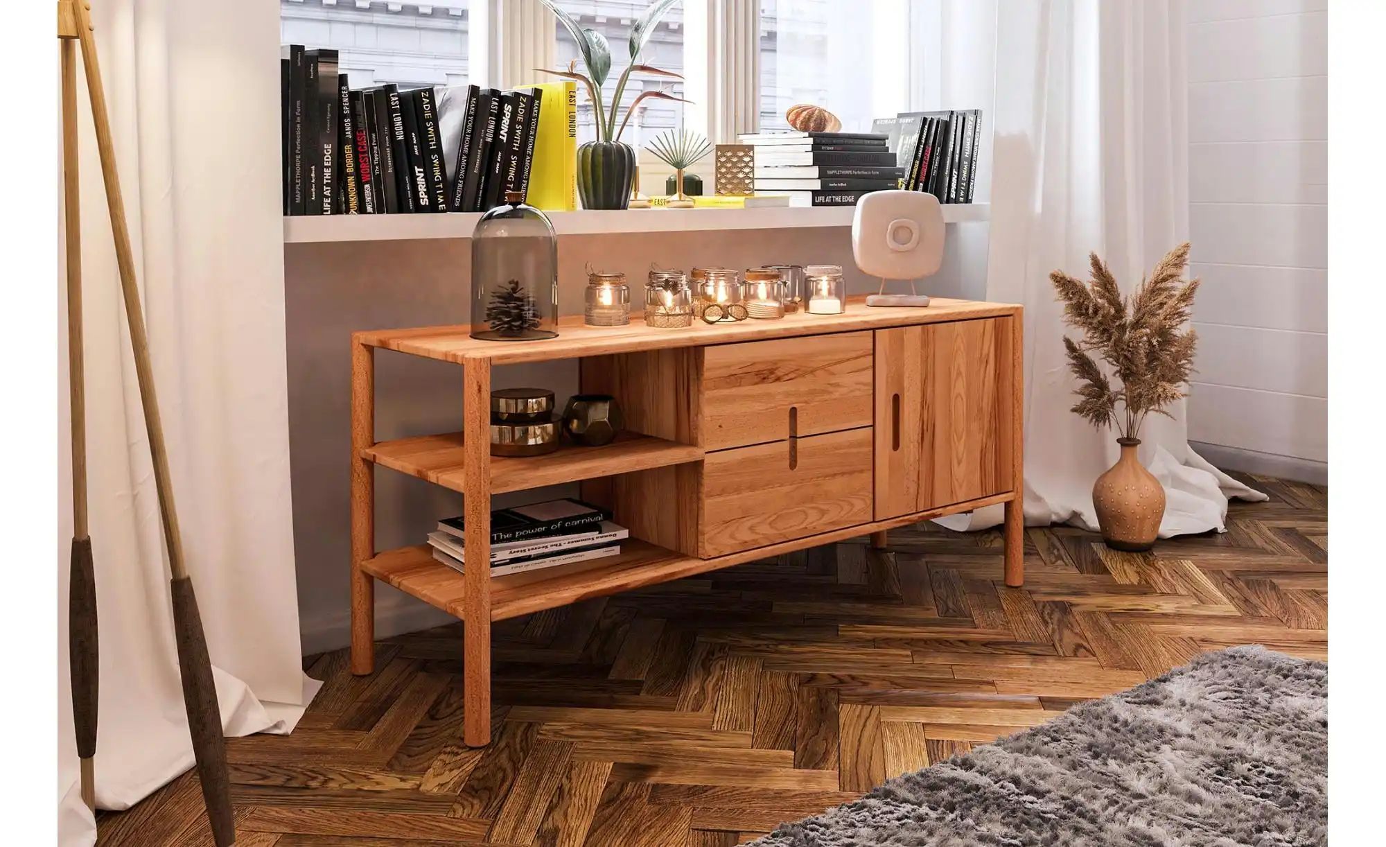 Lowboard  Greta ¦ holzfarben ¦ Maße (cm): B: 142 H: 64 Kommoden & Sideboard günstig online kaufen