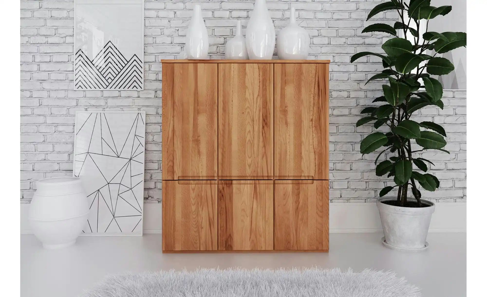 Highboard  Felix ¦ holzfarben ¦ Maße (cm): B: 129 H: 129 Kommoden & Sideboa günstig online kaufen