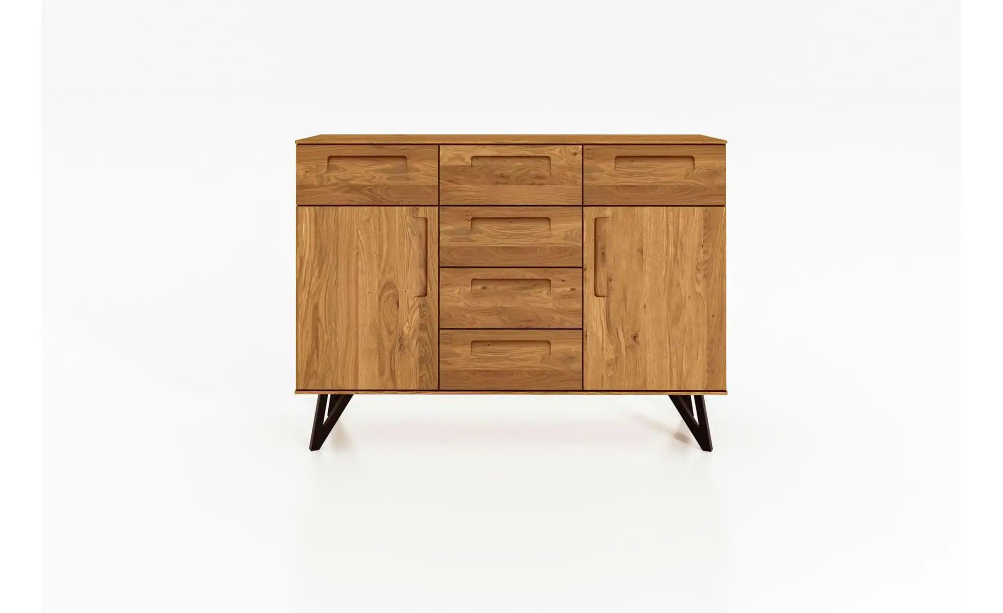 Highboard  Karl ¦ holzfarben ¦ Maße (cm): B: 136 H: 100 Kommoden & Sideboar günstig online kaufen