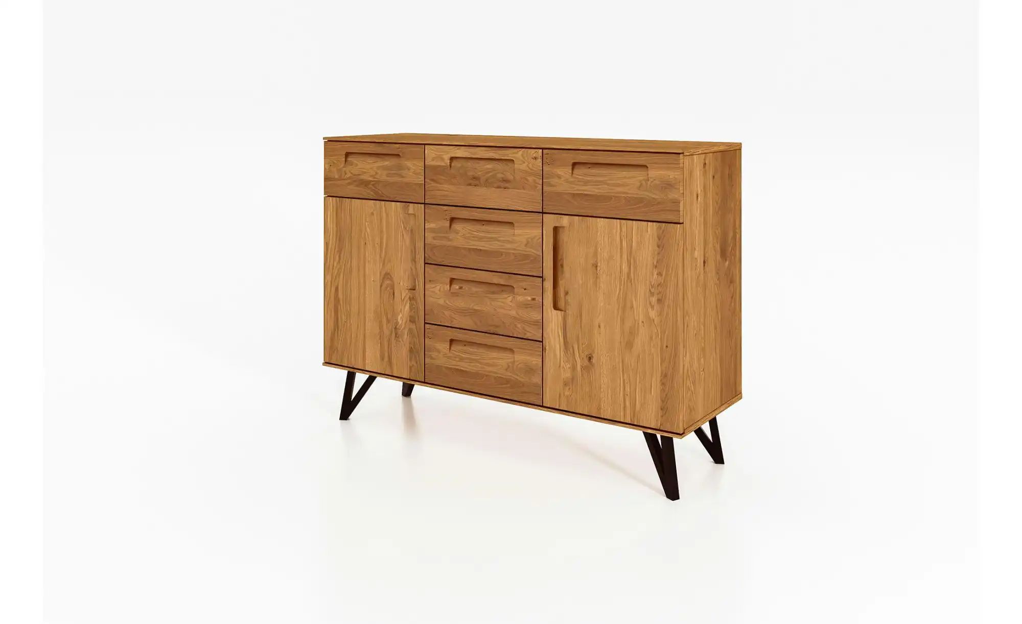 Highboard  Karl ¦ holzfarben ¦ Maße (cm): B: 136 H: 100 Kommoden & Sideboar günstig online kaufen