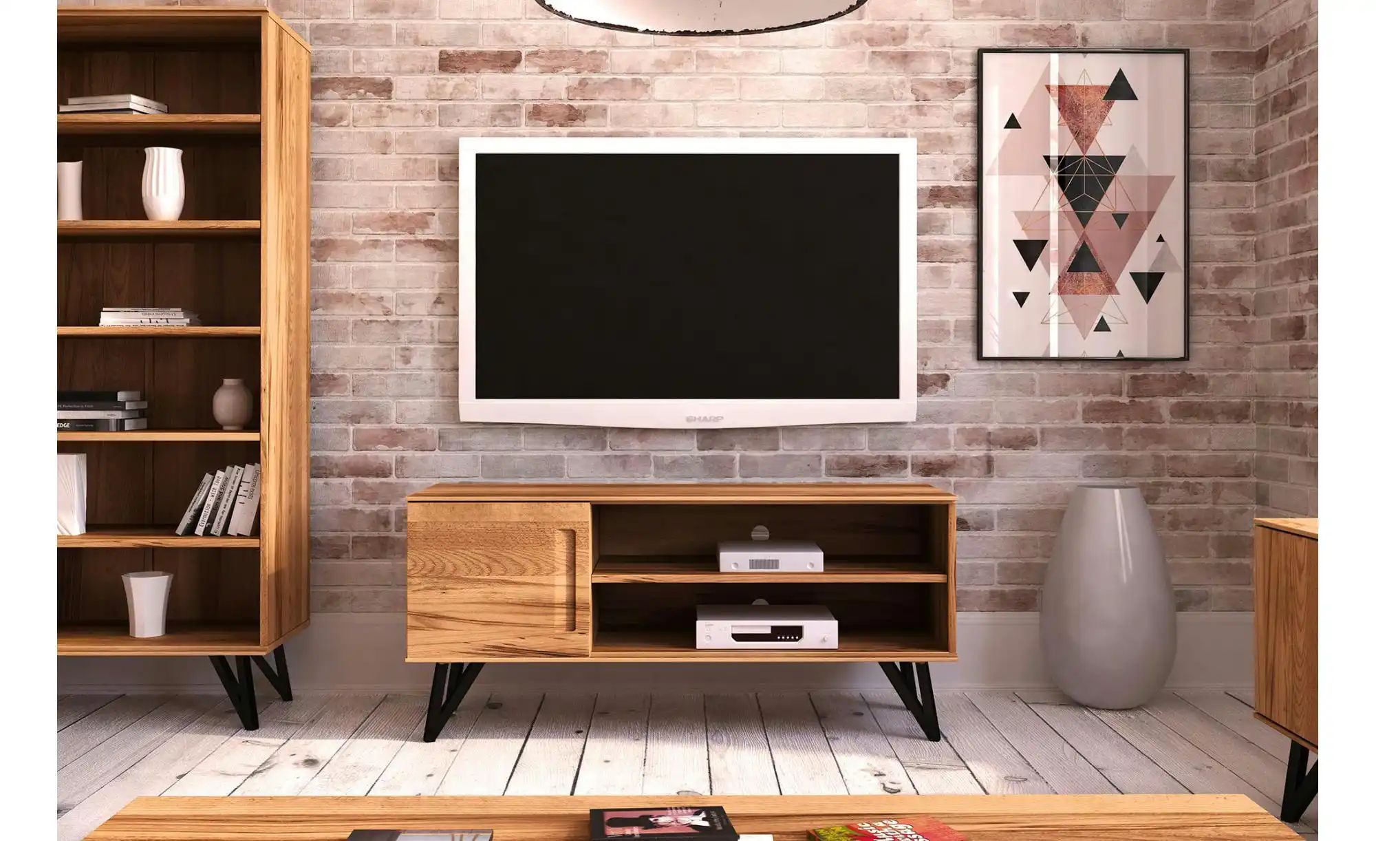 Lowboard  Karl ¦ holzfarben ¦ Maße (cm): B: 136 H: 61 Kommoden & Sideboards günstig online kaufen