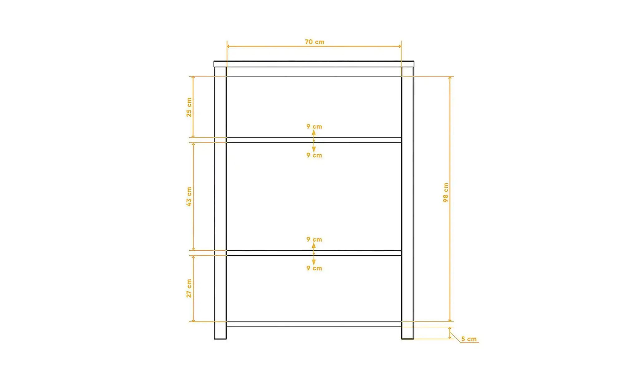 Highboard  Theo ¦ holzfarben ¦ Maße (cm): B: 80 H: 112 Kommoden & Sideboard günstig online kaufen