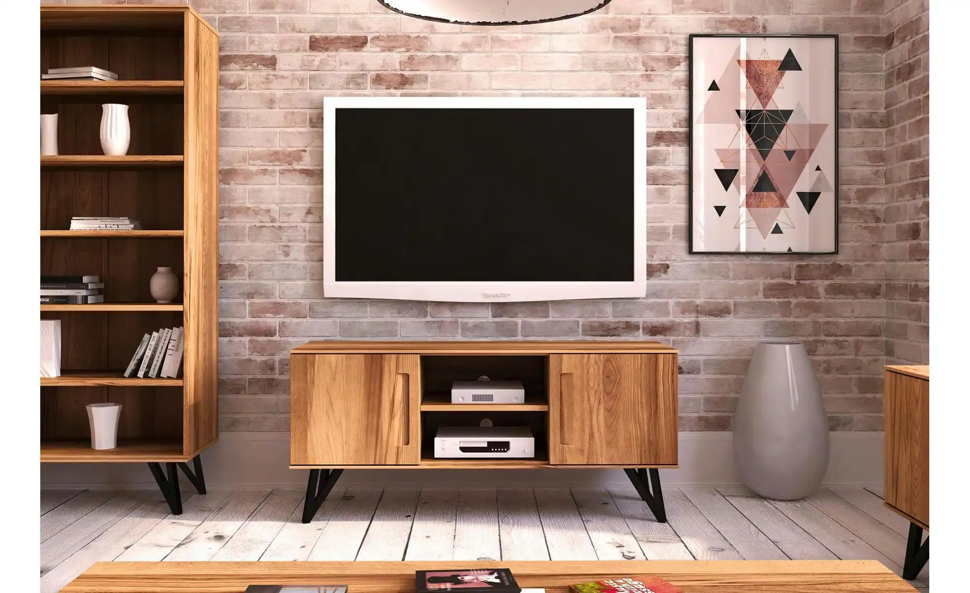 Lowboard  Karl ¦ holzfarben ¦ Maße (cm): B: 136 H: 61 Kommoden & Sideboards günstig online kaufen