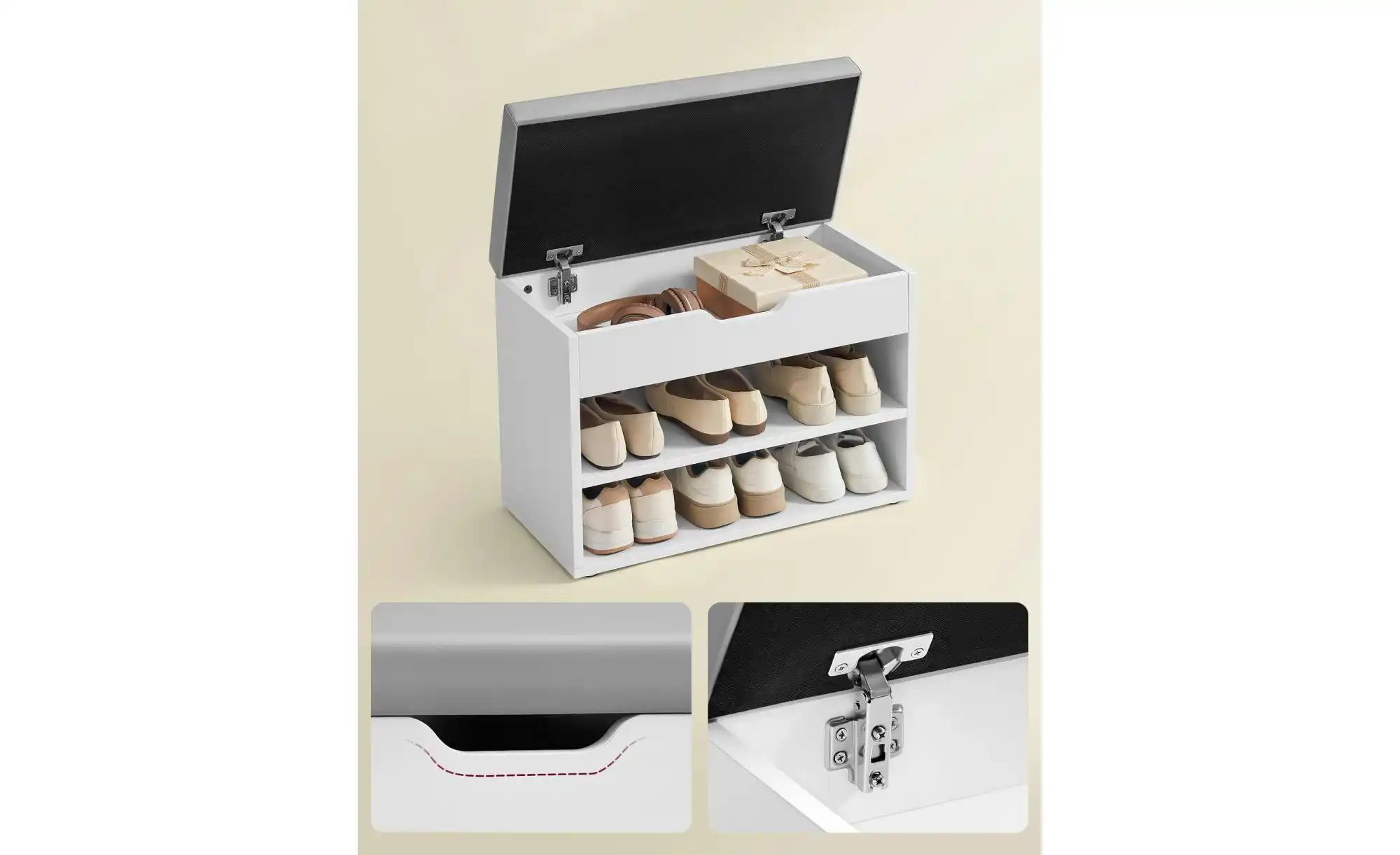 Thumbnail - Schuhregal Custos ¦ weiß ¦ Maße (cm): B: 60 H: 44 Regale > Schuhregale - Höffner