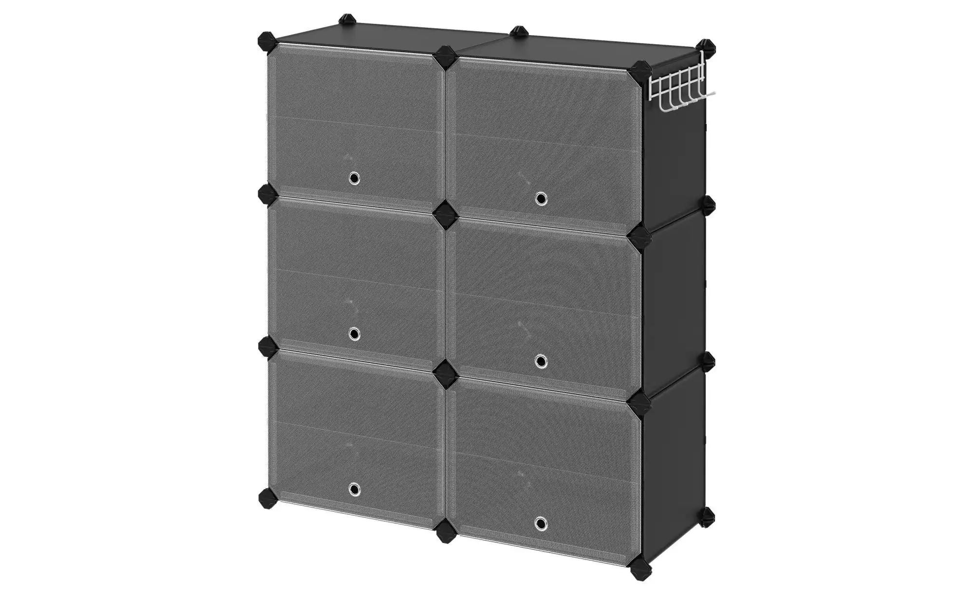 Schuhschrank  Damion ¦ schwarz ¦ Maße (cm): B: 83 H: 94 Regale > Schuhregal günstig online kaufen