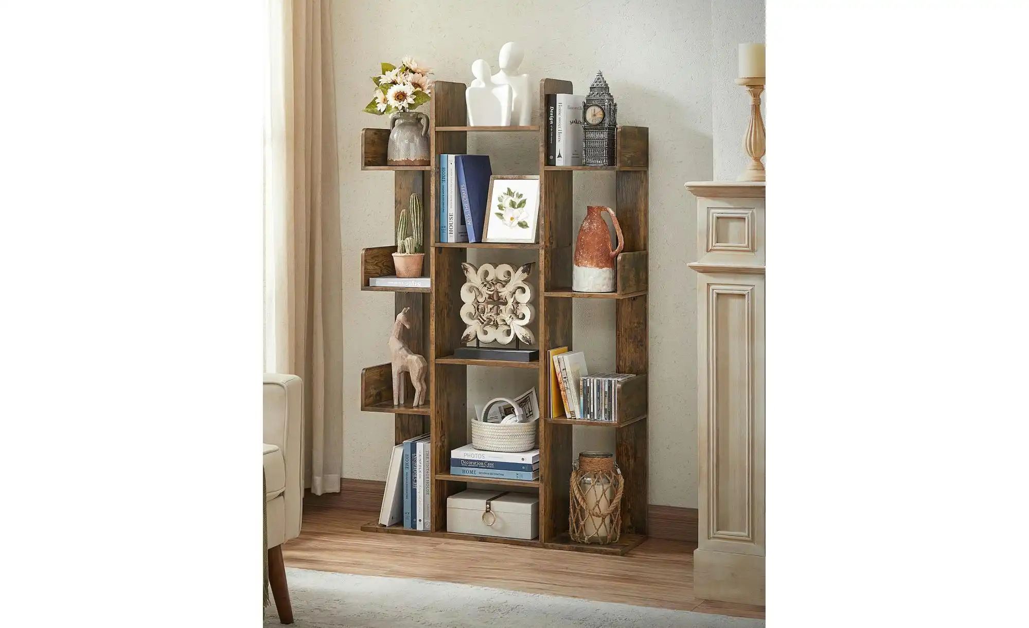 Thumbnail - Bücherregal Koni ¦ braun ¦ Maße (cm): B: 86 H: 140 Regale > Bücherregale - Höffner