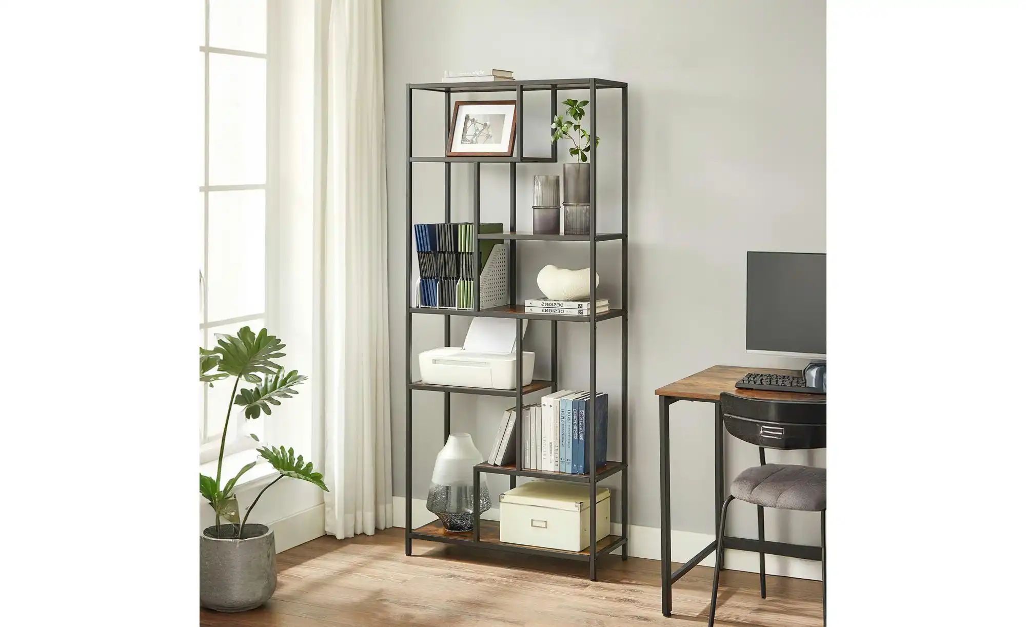 Bücherregal  Barden ¦ braun ¦ Maße (cm): B: 80 H: 180 Regale > Standregale günstig online kaufen