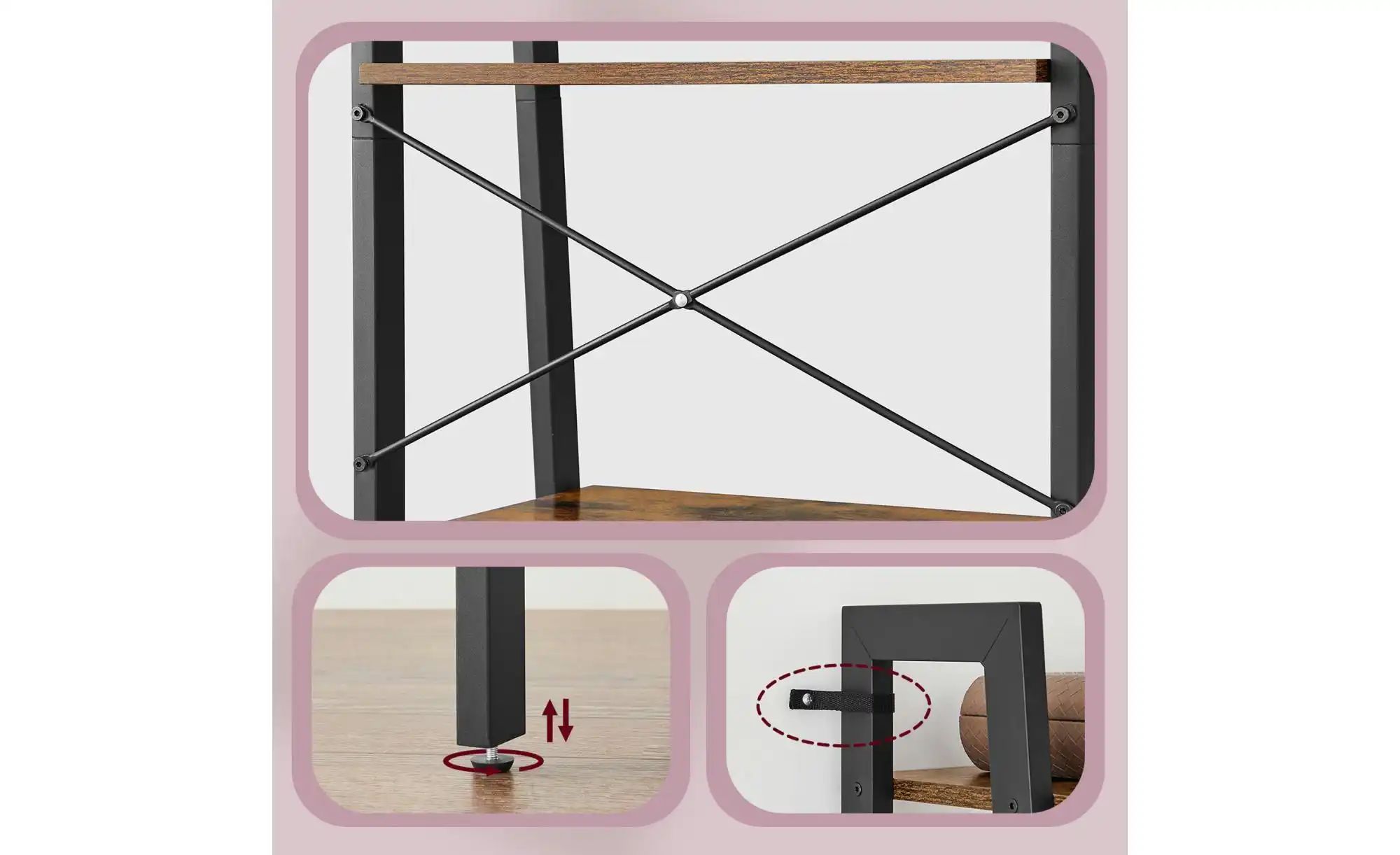 Thumbnail - Regal  Barnet ¦ braun ¦ Maße (cm): B: 56 H: 171,5 Regale > Standregale - Höffner