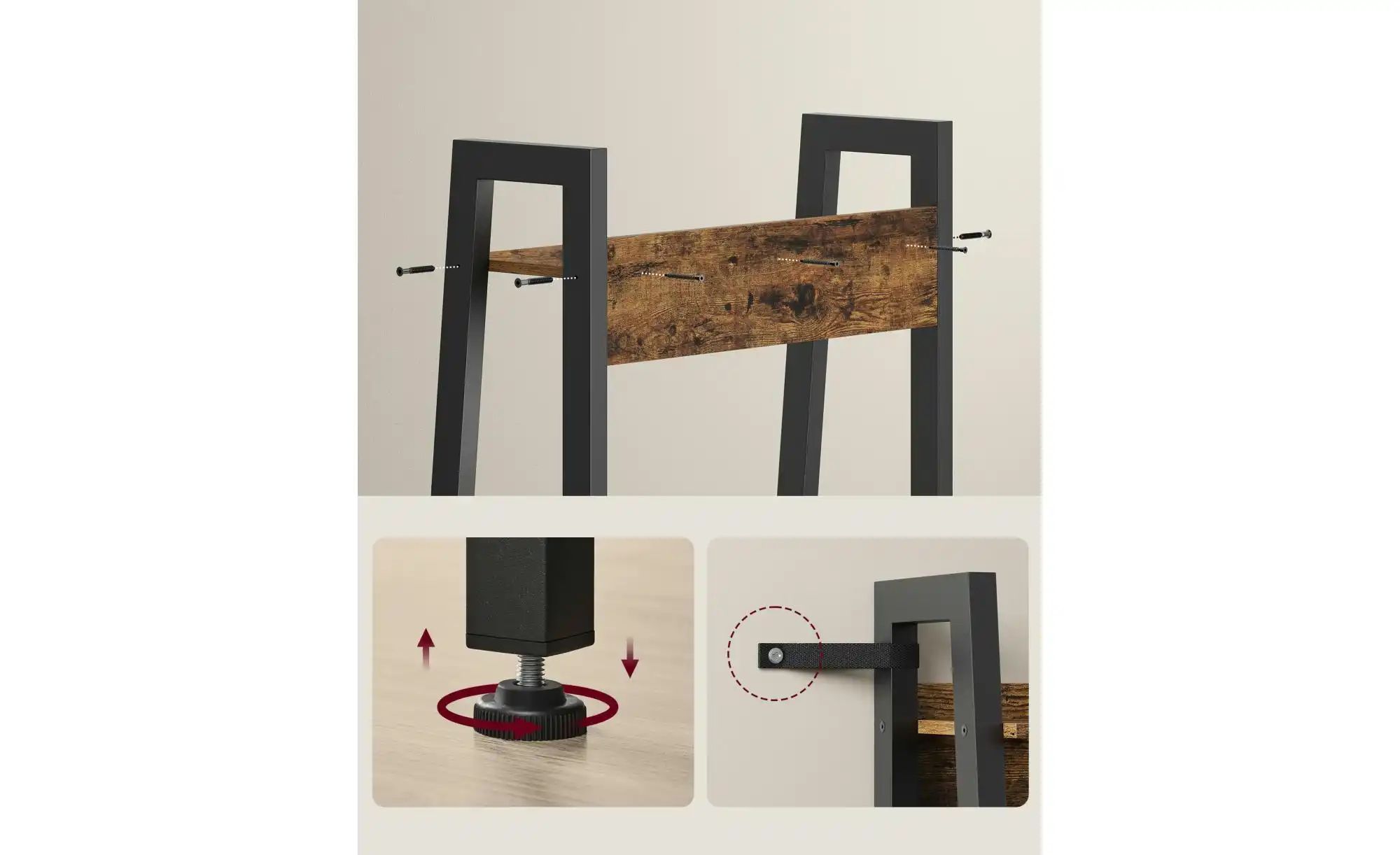 Leiterregal  Barnet ¦ braun ¦ Maße (cm): B: 56 H: 137,5 Regale > Standregal günstig online kaufen