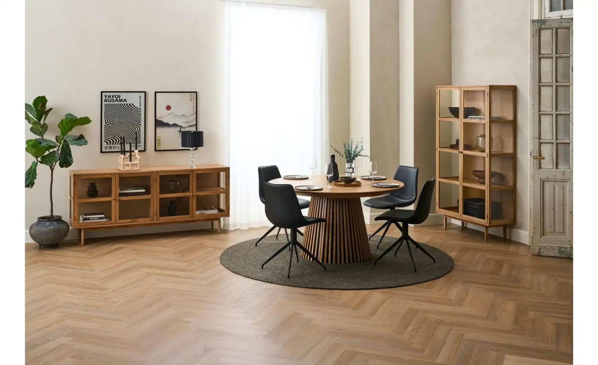 Furnhouse Vitrine   ¦ holzfarben ¦ Maße (cm): B: 100 H: 180 Schränke > Vitr günstig online kaufen