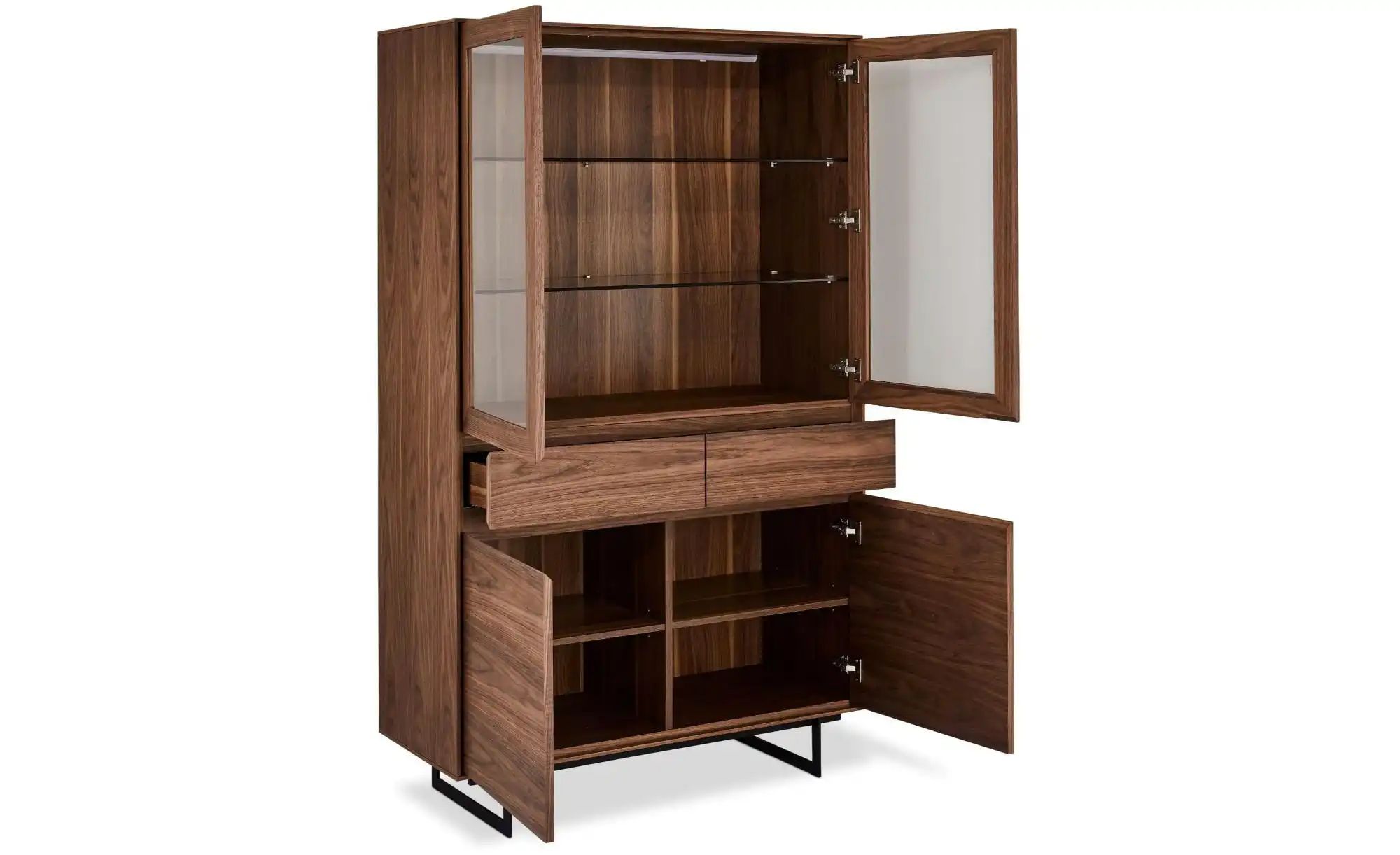 Thumbnail - Furnhouse Vitrine   ¦ holzfarben ¦ Maße (cm): B: 110 H: 190 Schränke > Vitrinen - Höffner