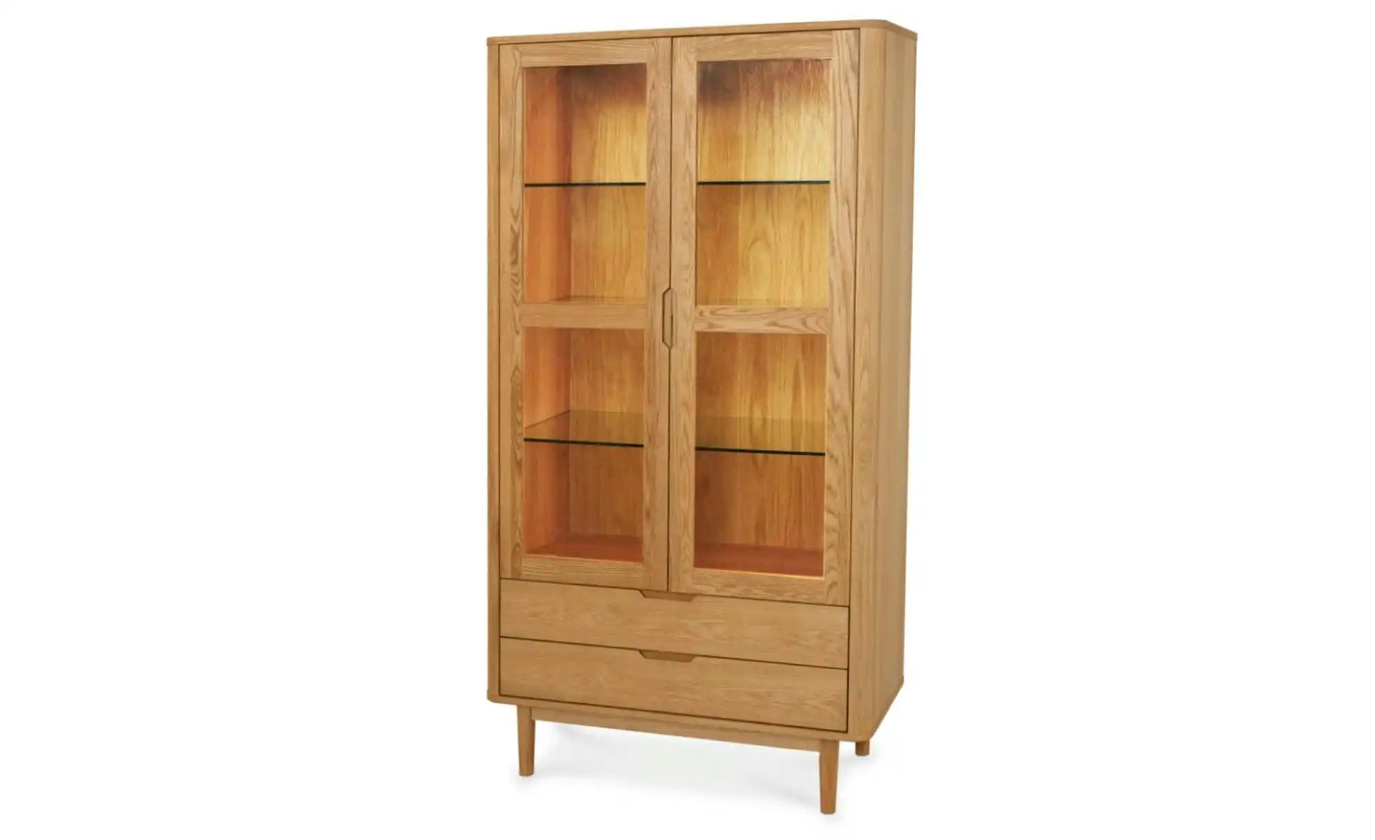 Furnhouse Vitrine   ¦ holzfarben ¦ Maße (cm): B: 100 H: 190 Schränke > Vitr günstig online kaufen