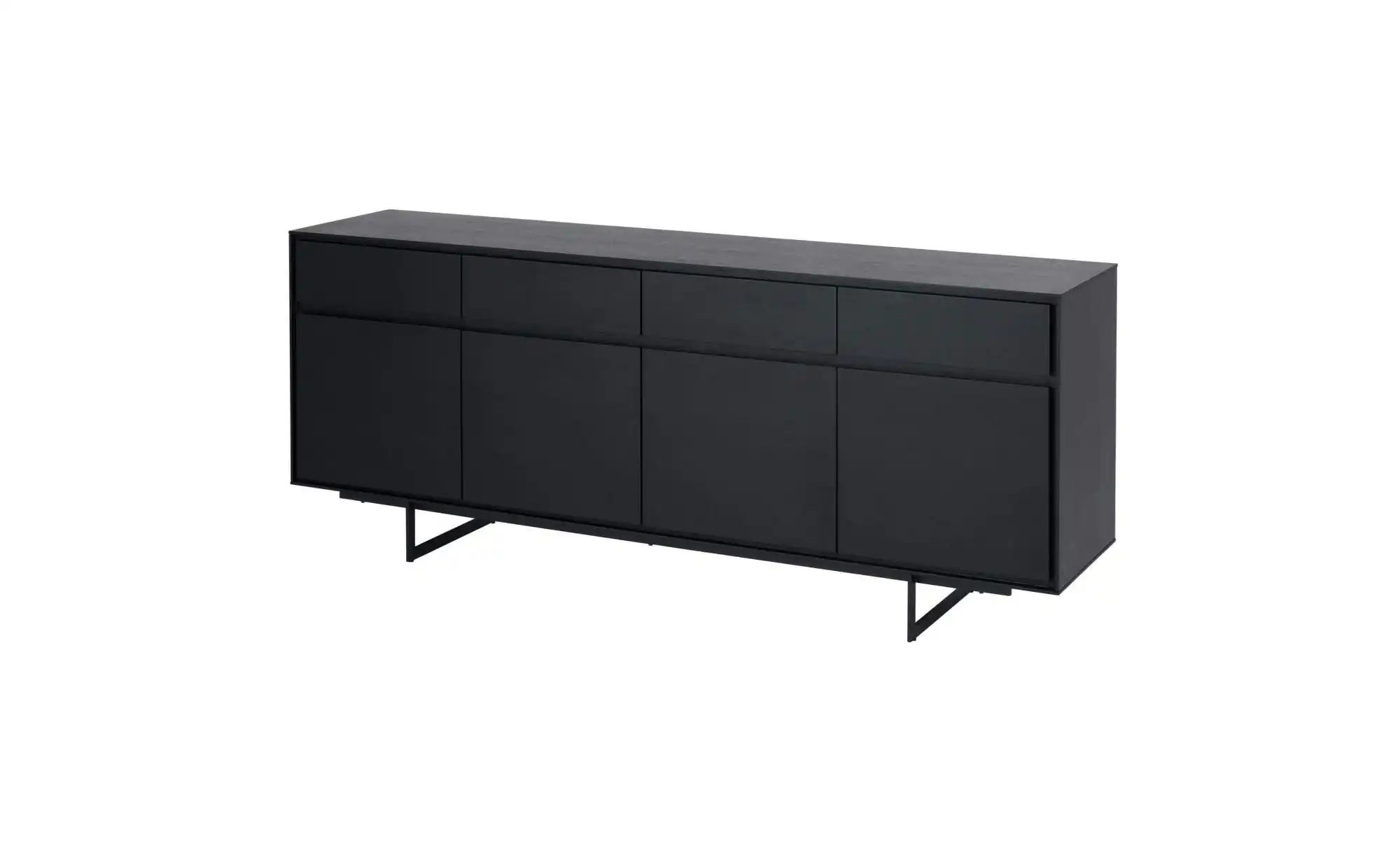 Furnhouse Sideboard   ¦ schwarz ¦ Maße (cm): B: 205 H: 82 Kommoden & Sidebo günstig online kaufen