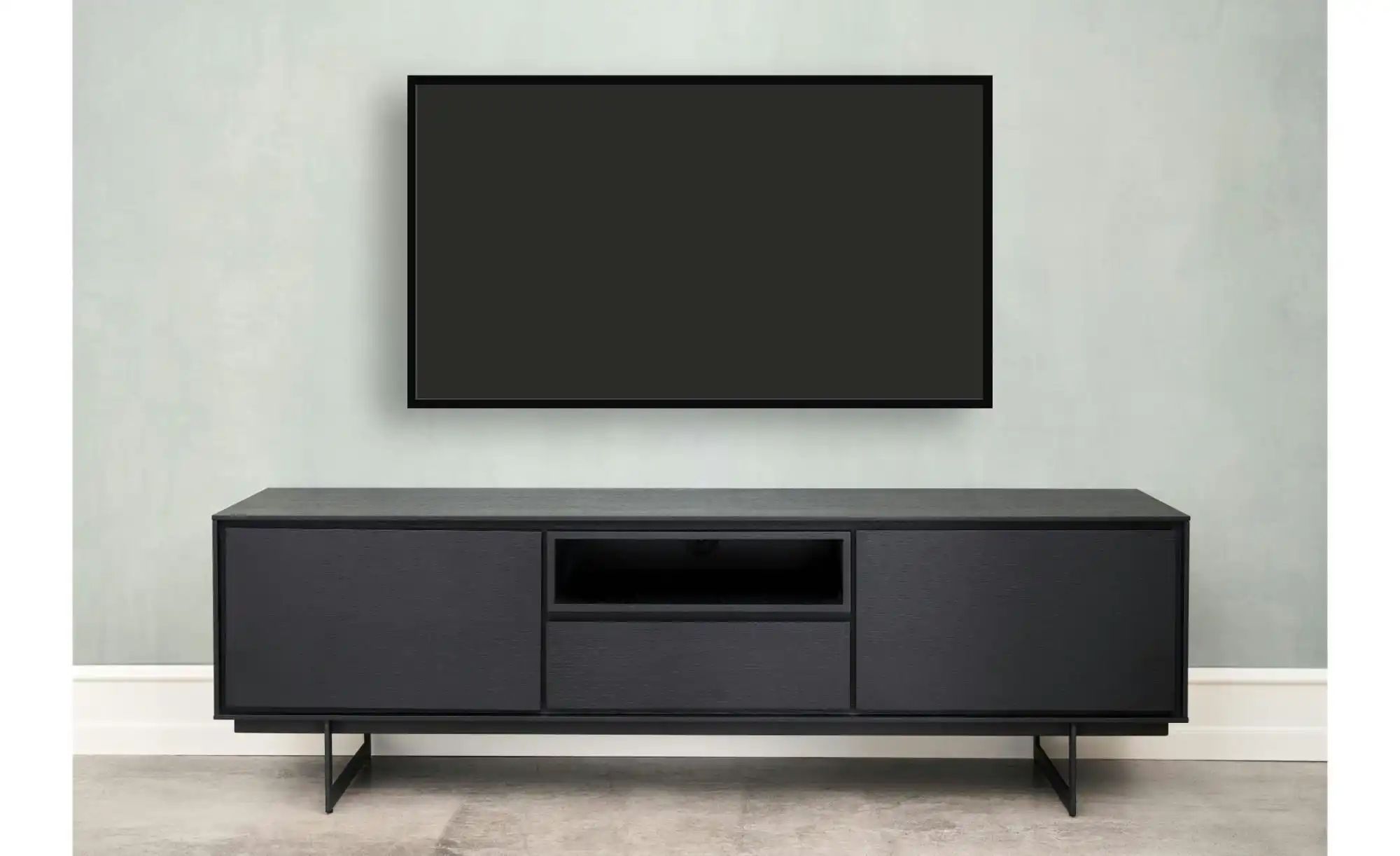 Furnhouse Lowboard   ¦ schwarz ¦ Maße (cm): B: 160 H: 50 TV- & Media Möbel günstig online kaufen