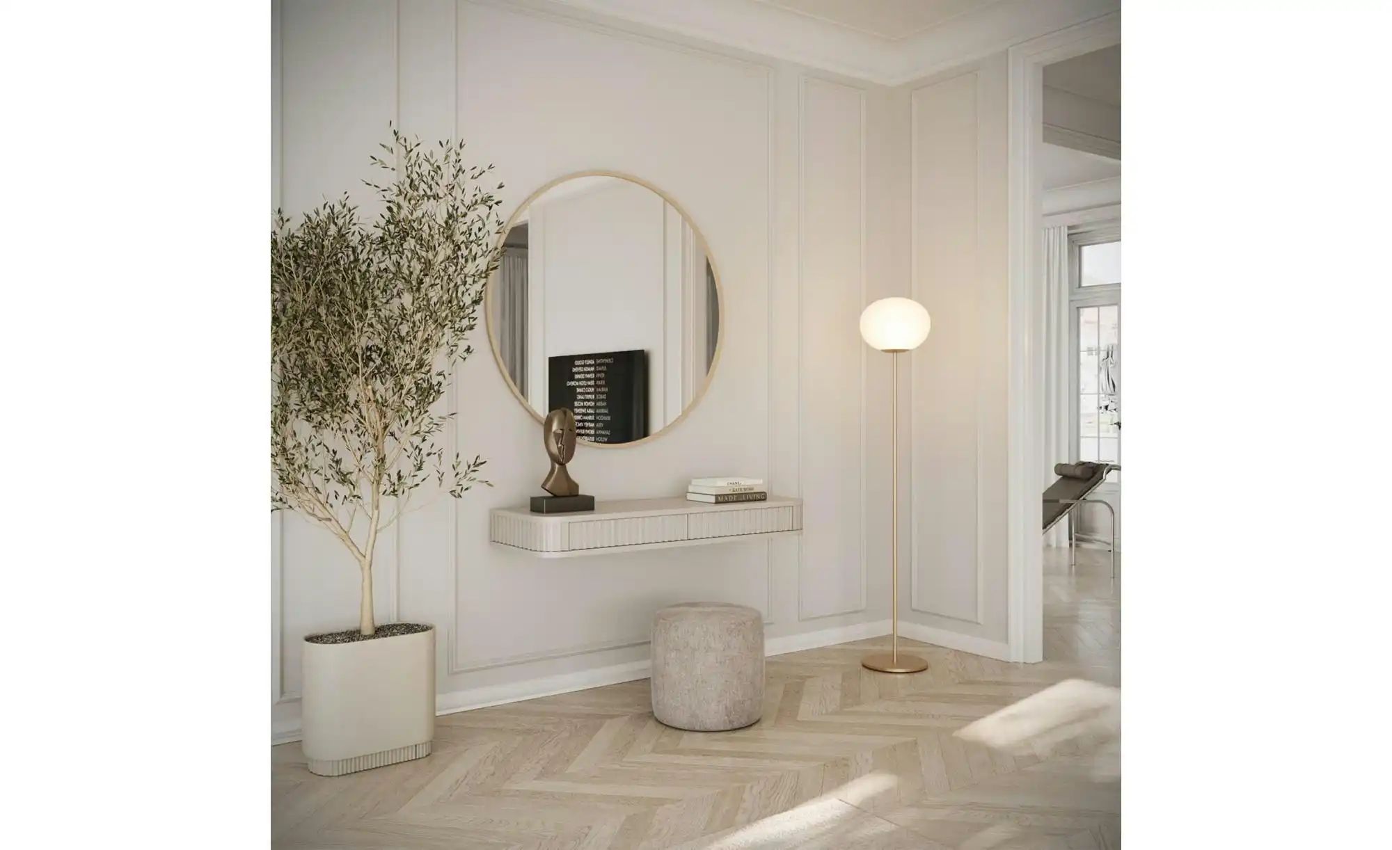 Thumbnail - Selsey Schminktisch ¦ beige ¦ Maße (cm): B: 113 H: 13 Tische > Schminktische - Höffner