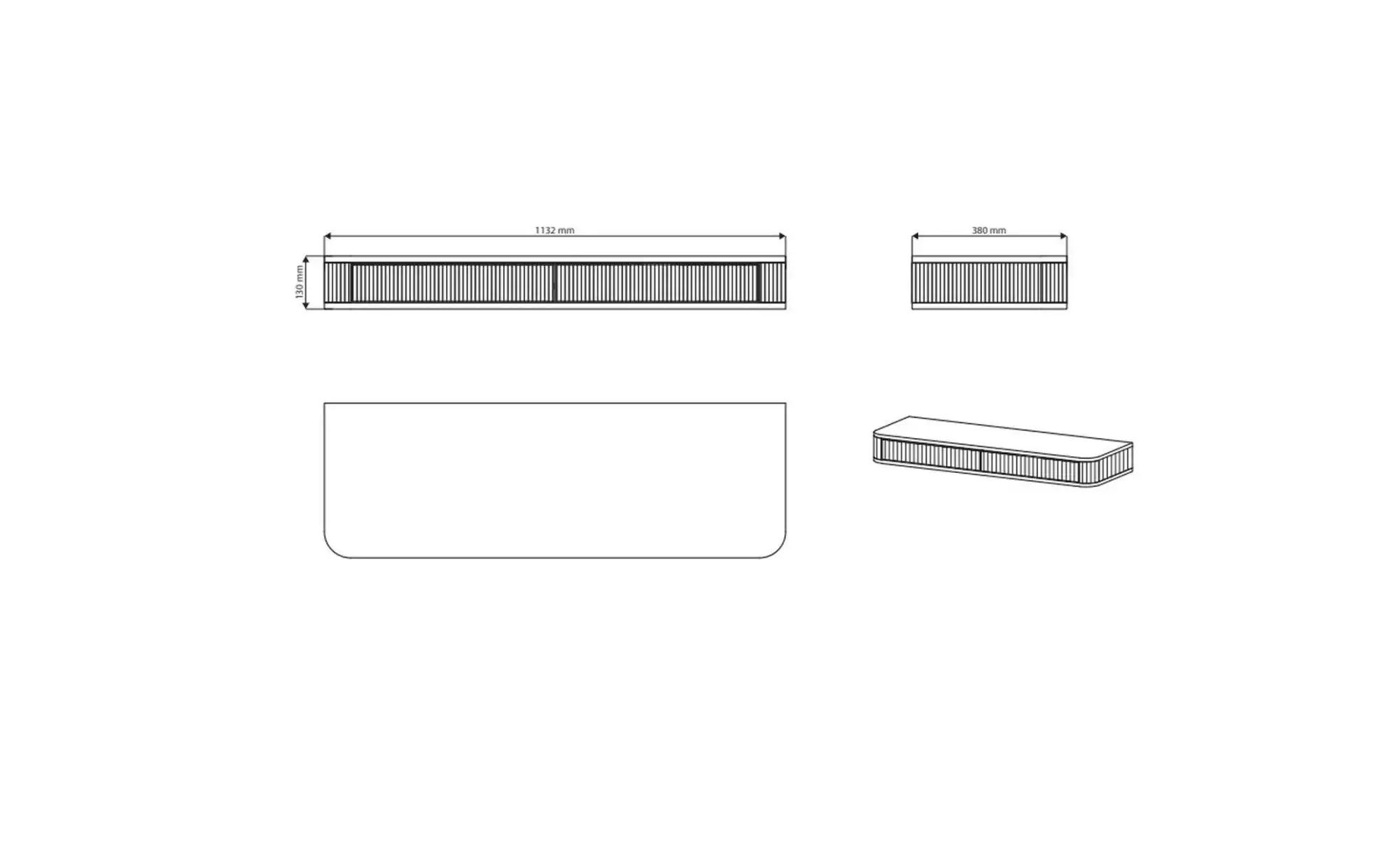 Thumbnail - Selsey Schminktisch ¦ beige ¦ Maße (cm): B: 113 H: 13 Tische > Schminktische - Höffner