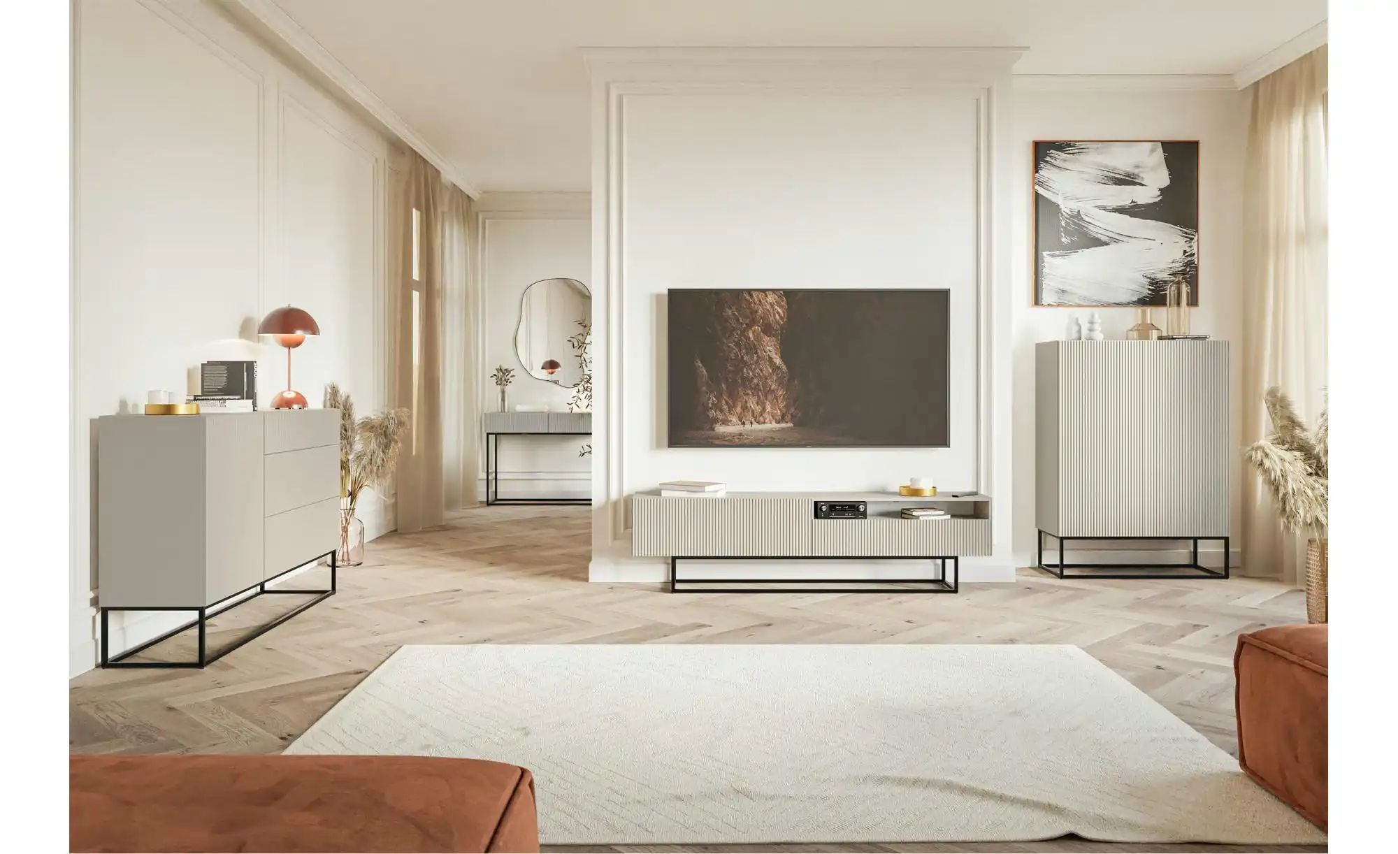 Konsolentisch  Veldio ¦ beige ¦ Maße (cm): B: 90 H: 79 Tische > Konsolentis günstig online kaufen
