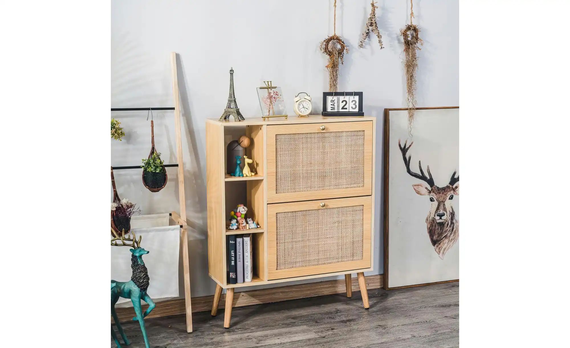 Schuhschrank   ¦ holzfarben ¦ Maße (cm): B: 80 H: 97,5 Regale > Schuhregale günstig online kaufen