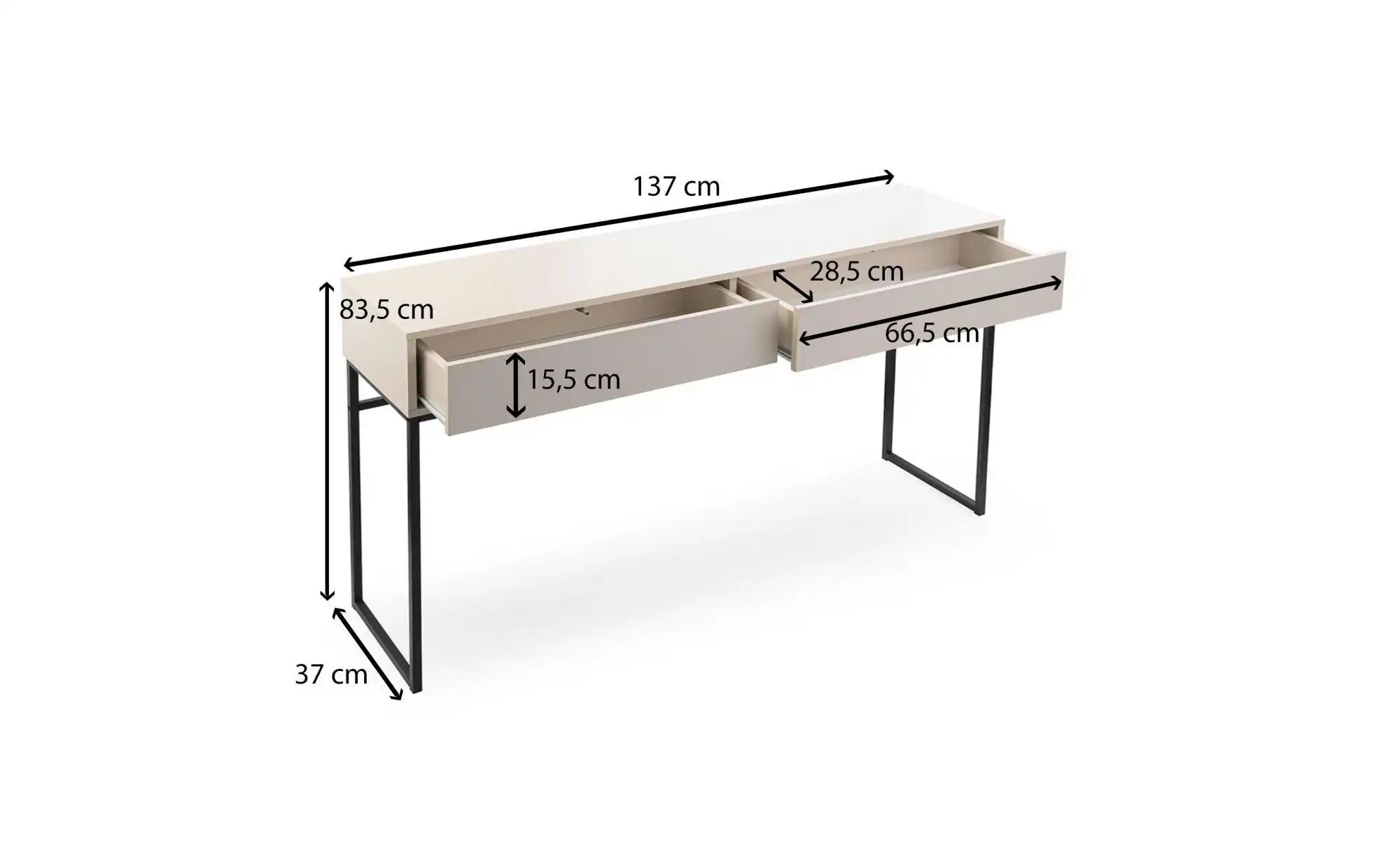 Schminktisch   ¦ grün ¦ Maße (cm): B: 137 H: 83 Tische > Schminktische - Hö günstig online kaufen