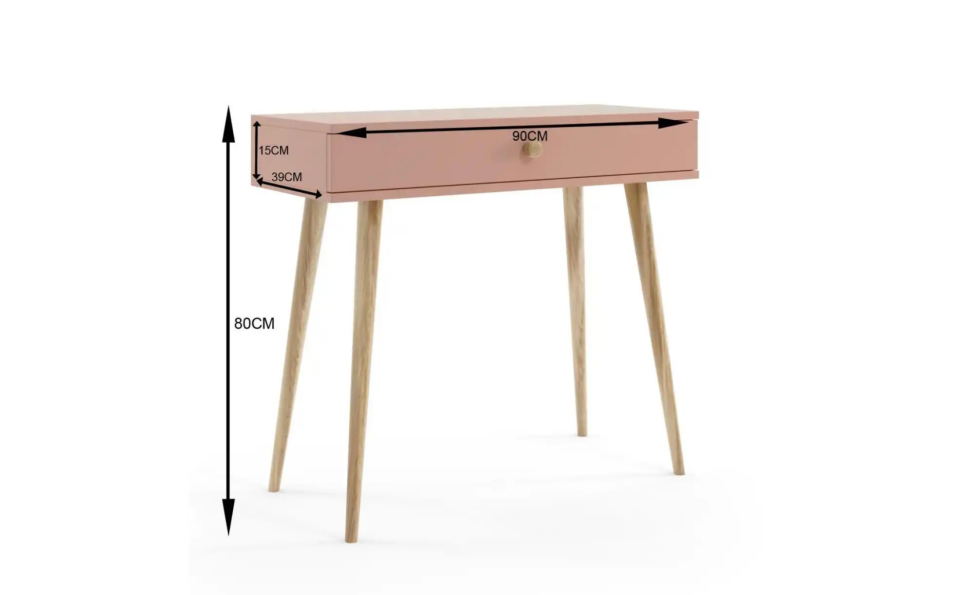 Schminktisch   ¦ rosa/pink ¦ Maße (cm): B: 90 H: 80 Tische > Schminktische günstig online kaufen