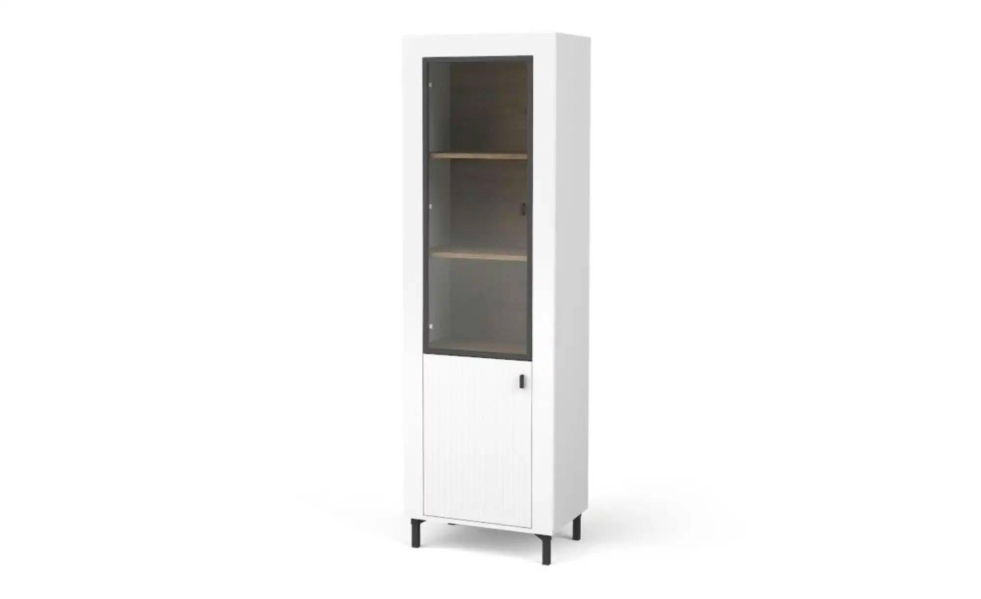 Vitrine   ¦ weiß ¦ Maße (cm): B: 60 H: 194 Schränke > Vitrinen - Höffner günstig online kaufen