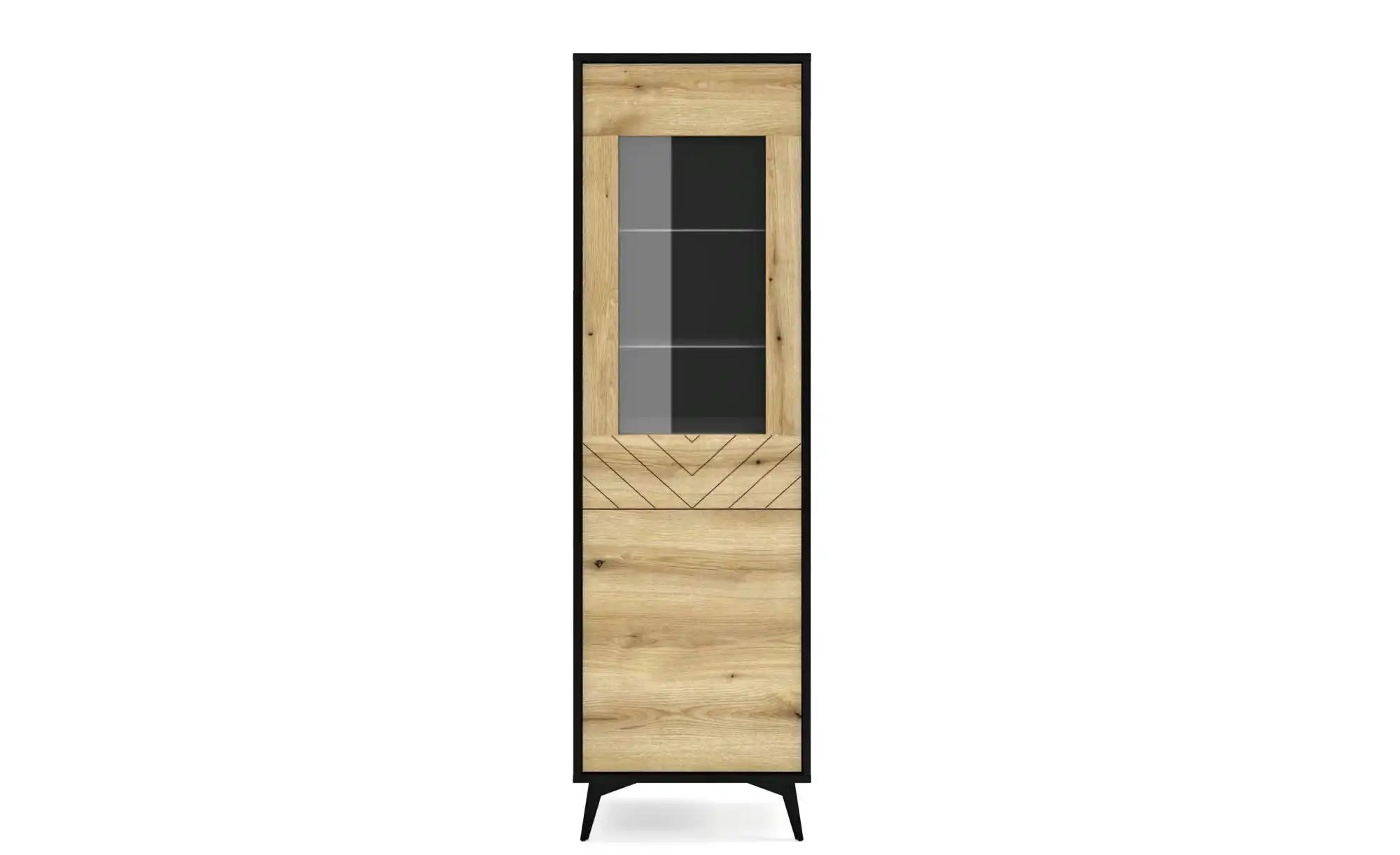 Thumbnail - Vitrine   ¦ holzfarben ¦ Maße (cm): B: 54 H: 178 Schränke > Vitrinen - Höffner