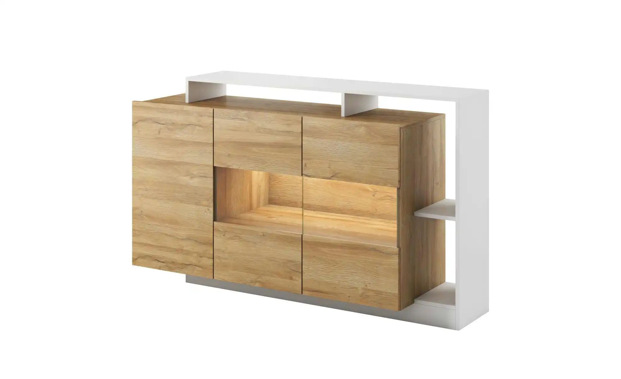 Kommode   ¦ weiß ¦ Maße (cm): B: 155 H: 83,2 Kommoden & Sideboards > Kommod günstig online kaufen