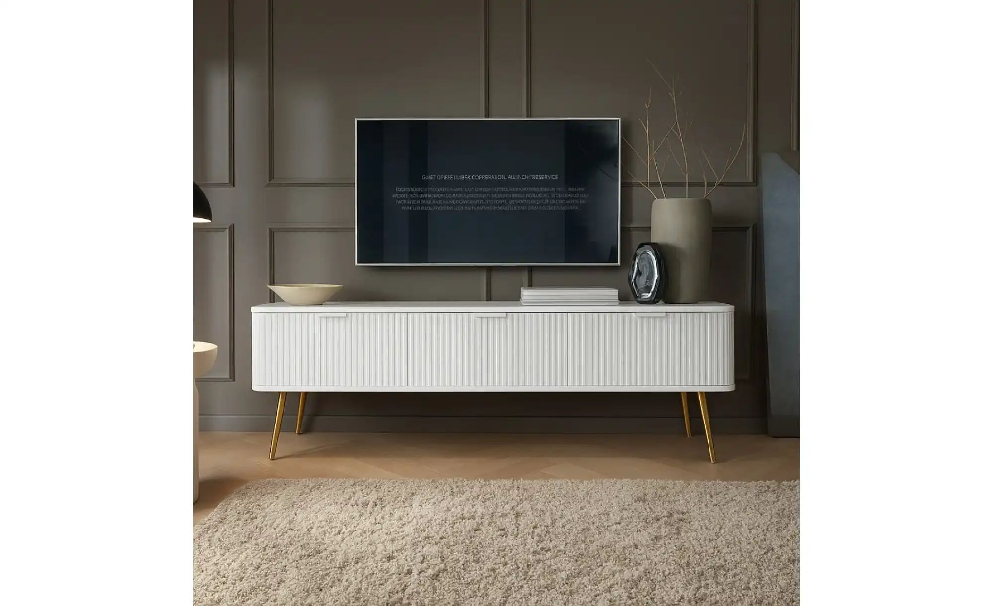 Lowboard  Zova ¦ weiß ¦ Maße (cm): B: 168 H: 56 Kommoden & Sideboards > Low günstig online kaufen