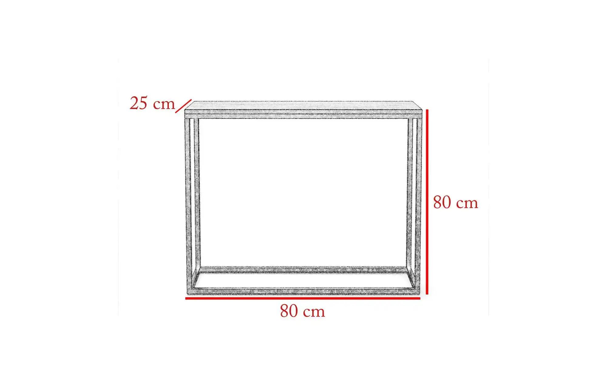 Konsolentisch   ¦ schwarz ¦ Maße (cm): B: 80 H: 80 Tische > Konsolentische günstig online kaufen