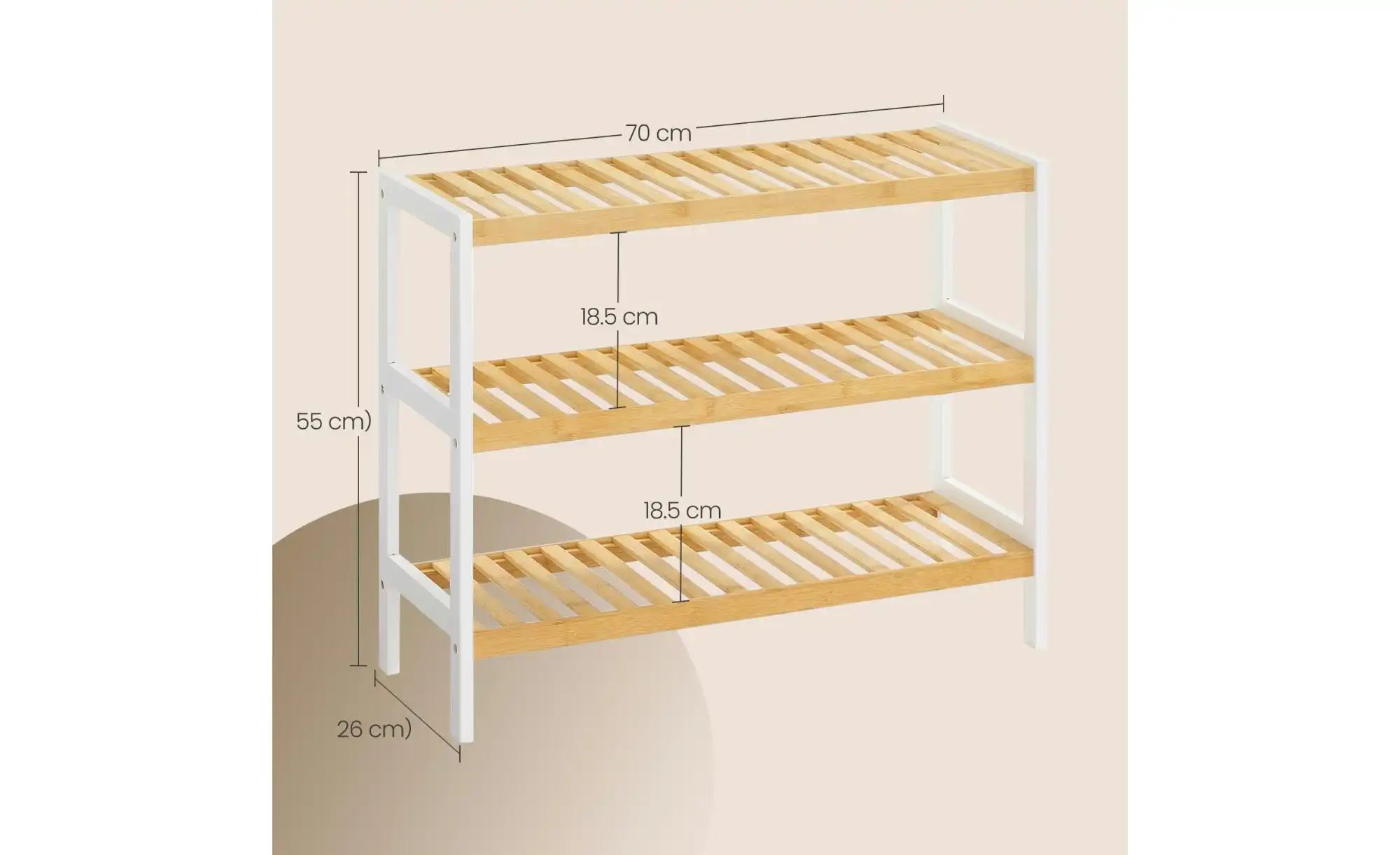 Schuhregal   ¦ braun ¦ Maße (cm): B: 70 H: 55 Regale > Schuhregale - Höffne günstig online kaufen