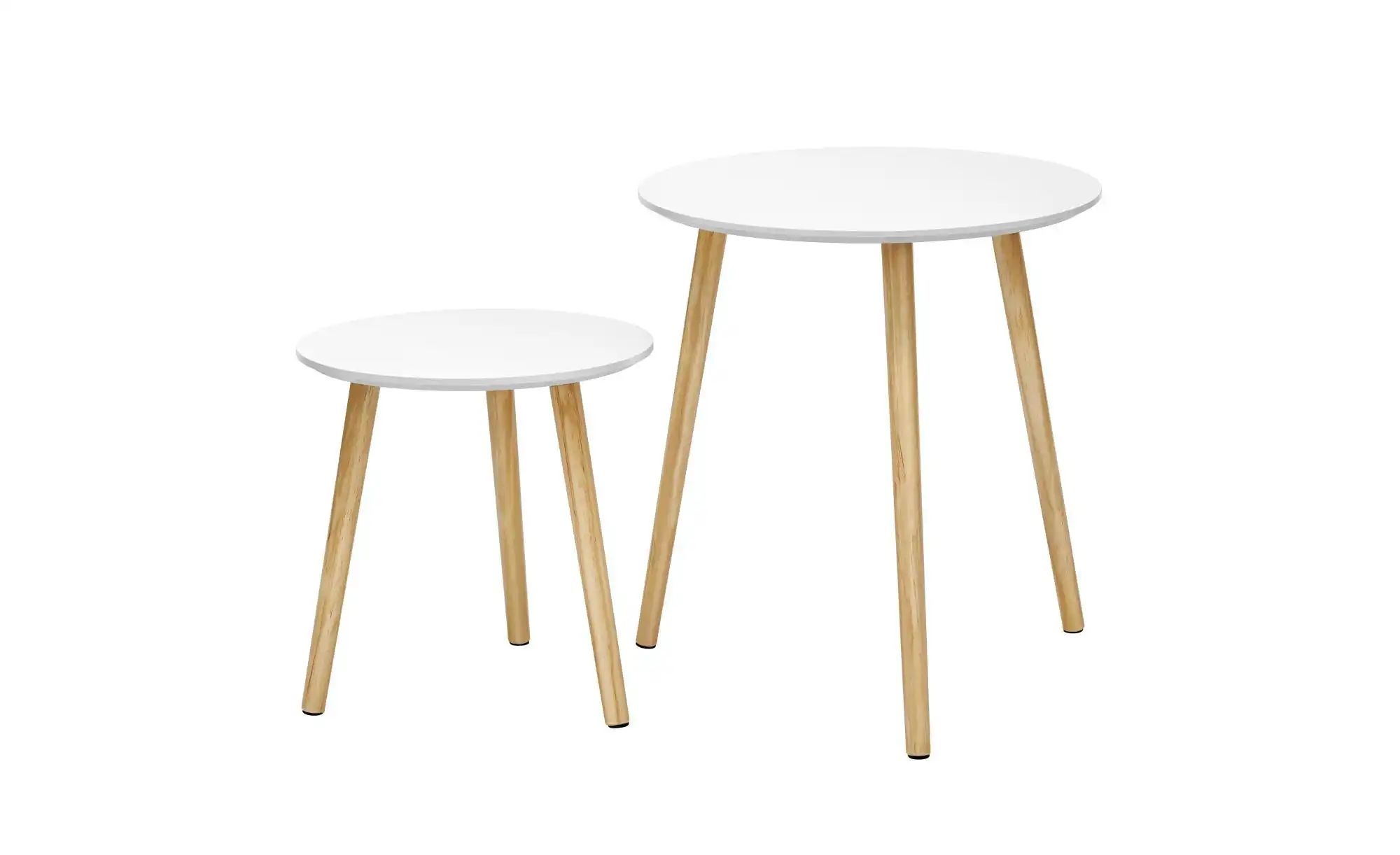Beistelltisch 2er-Set   ¦ weiß ¦ Maße (cm): B: 45 H: 50 Tische > Beistellti günstig online kaufen
