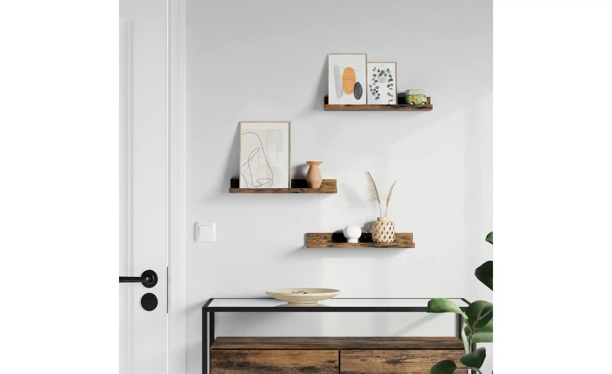 Wandregal   ¦ braun ¦ Maße (cm): B: 38 H: 5 Regale > Wandregale - Höffner günstig online kaufen