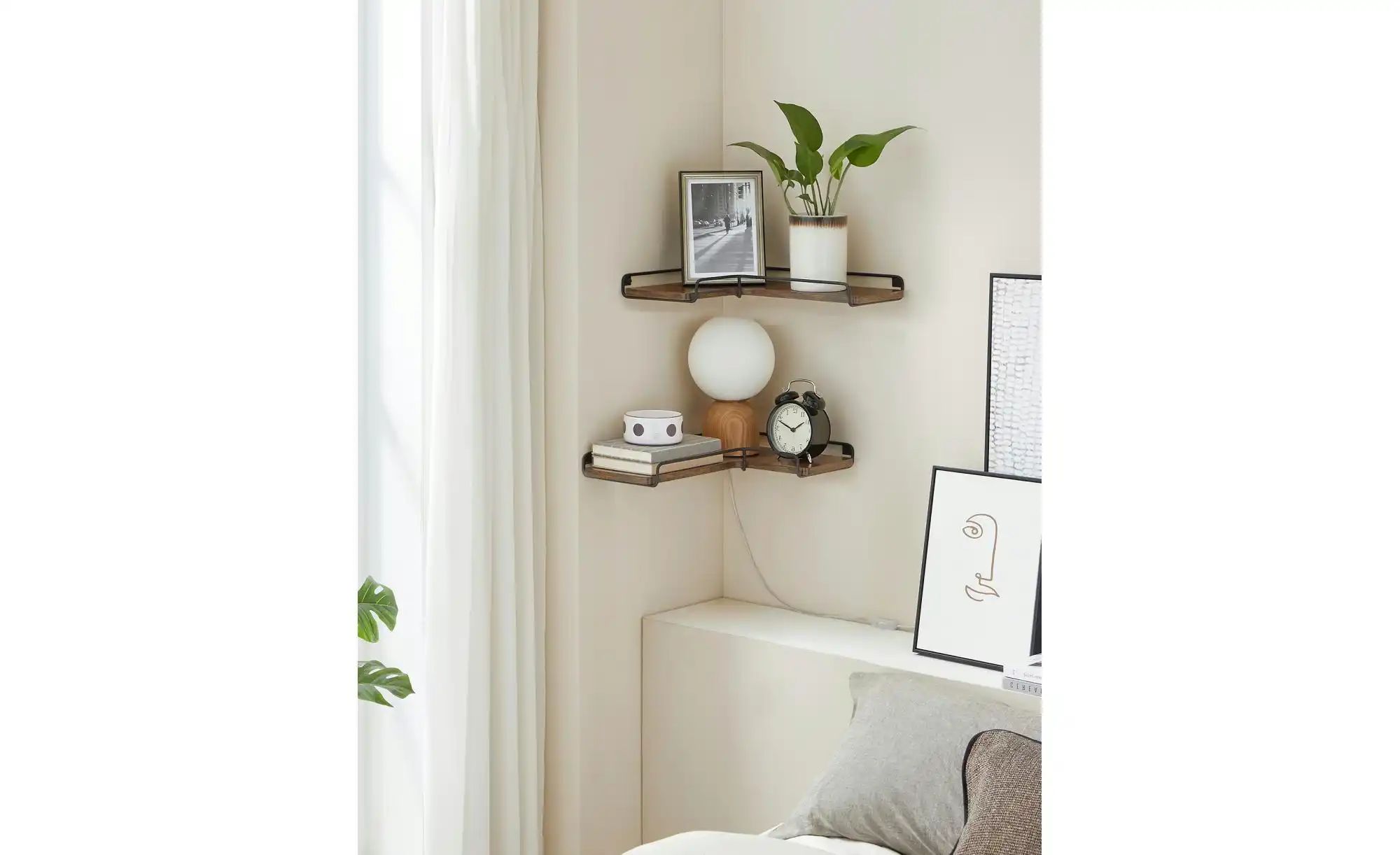 Thumbnail - Eckregal   ¦ braun ¦ Maße (cm): B: 40 H: 4 Regale > Wandregale - Höffner