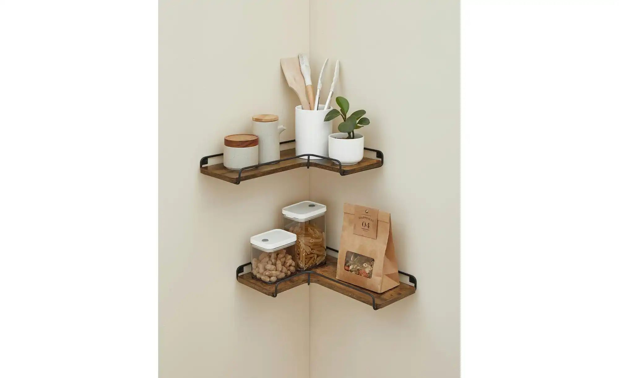 Thumbnail - Eckregal   ¦ braun ¦ Maße (cm): B: 40 H: 4 Regale > Wandregale - Höffner