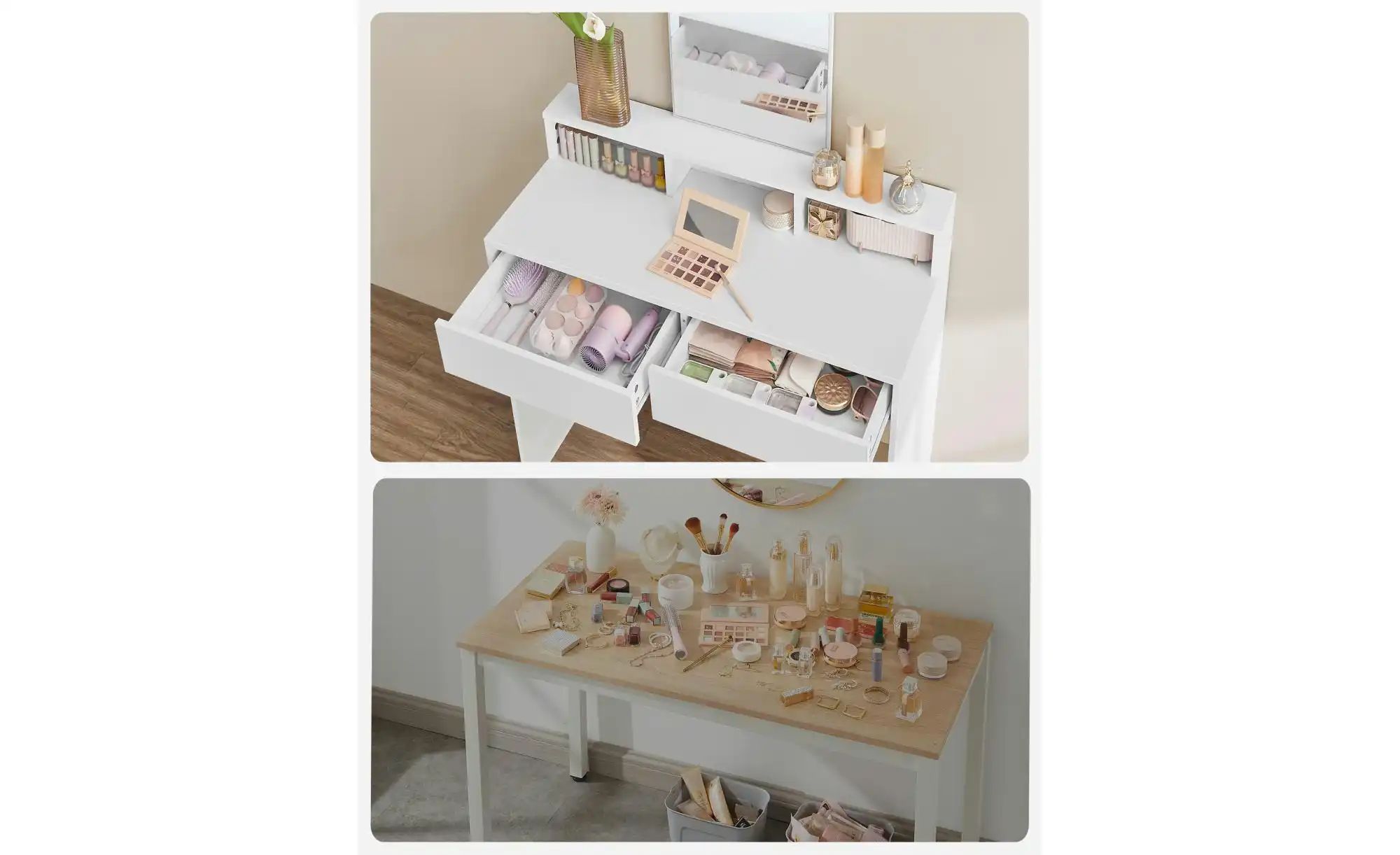 Thumbnail - Schminktisch   ¦ weiß ¦ Maße (cm): B: 40 H: 140 Tische > Schminktische - Höffner