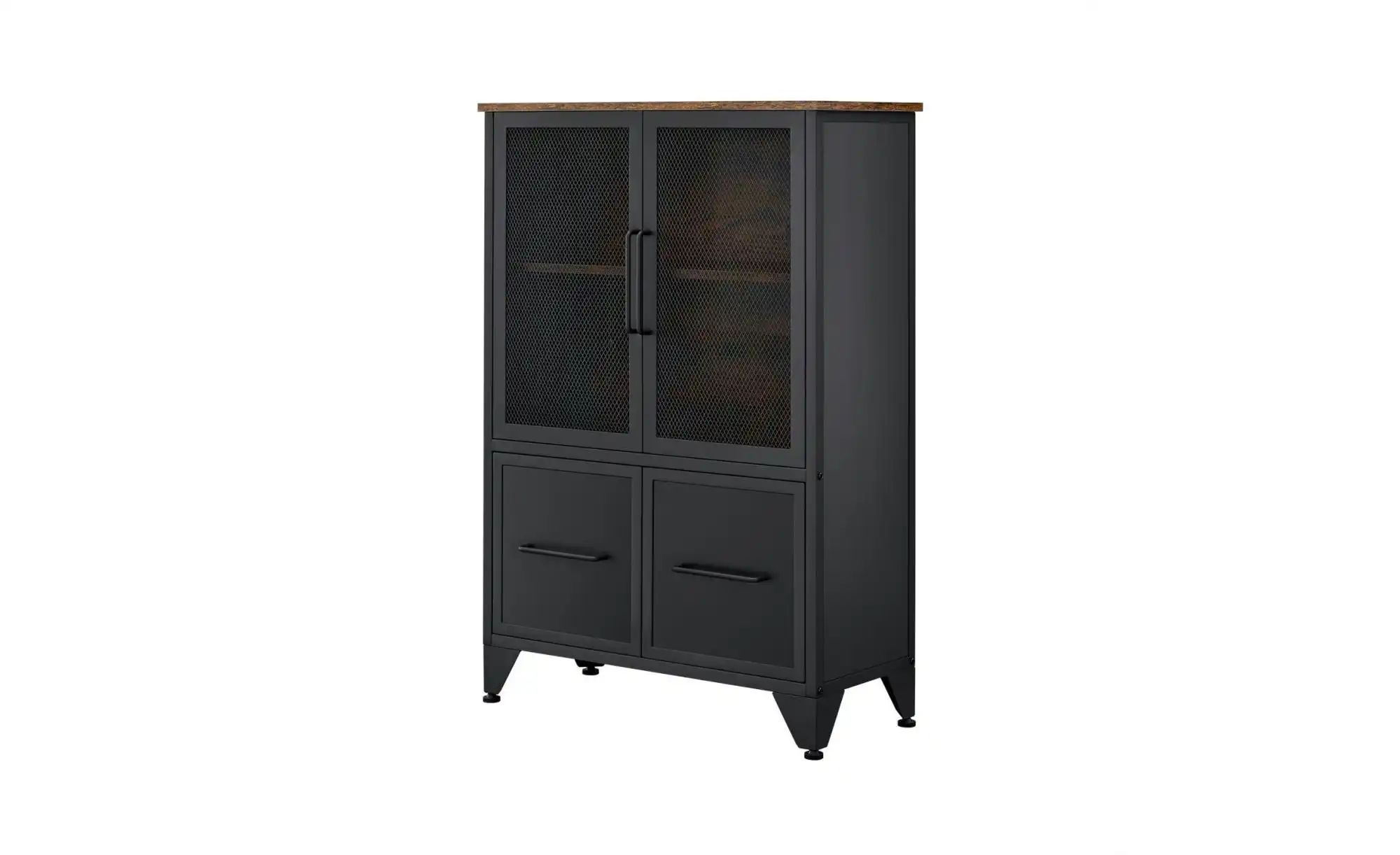 Highboard   ¦ schwarz ¦ Maße (cm): B: 70 H: 101 Kommoden & Sideboards > Hig günstig online kaufen