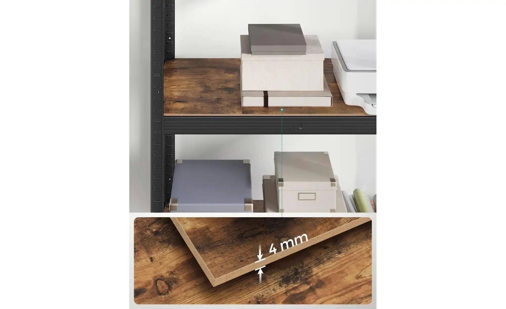 Standregal   ¦ schwarz ¦ Maße (cm): B: 100 H: 200 Regale > Standregale - Hö günstig online kaufen