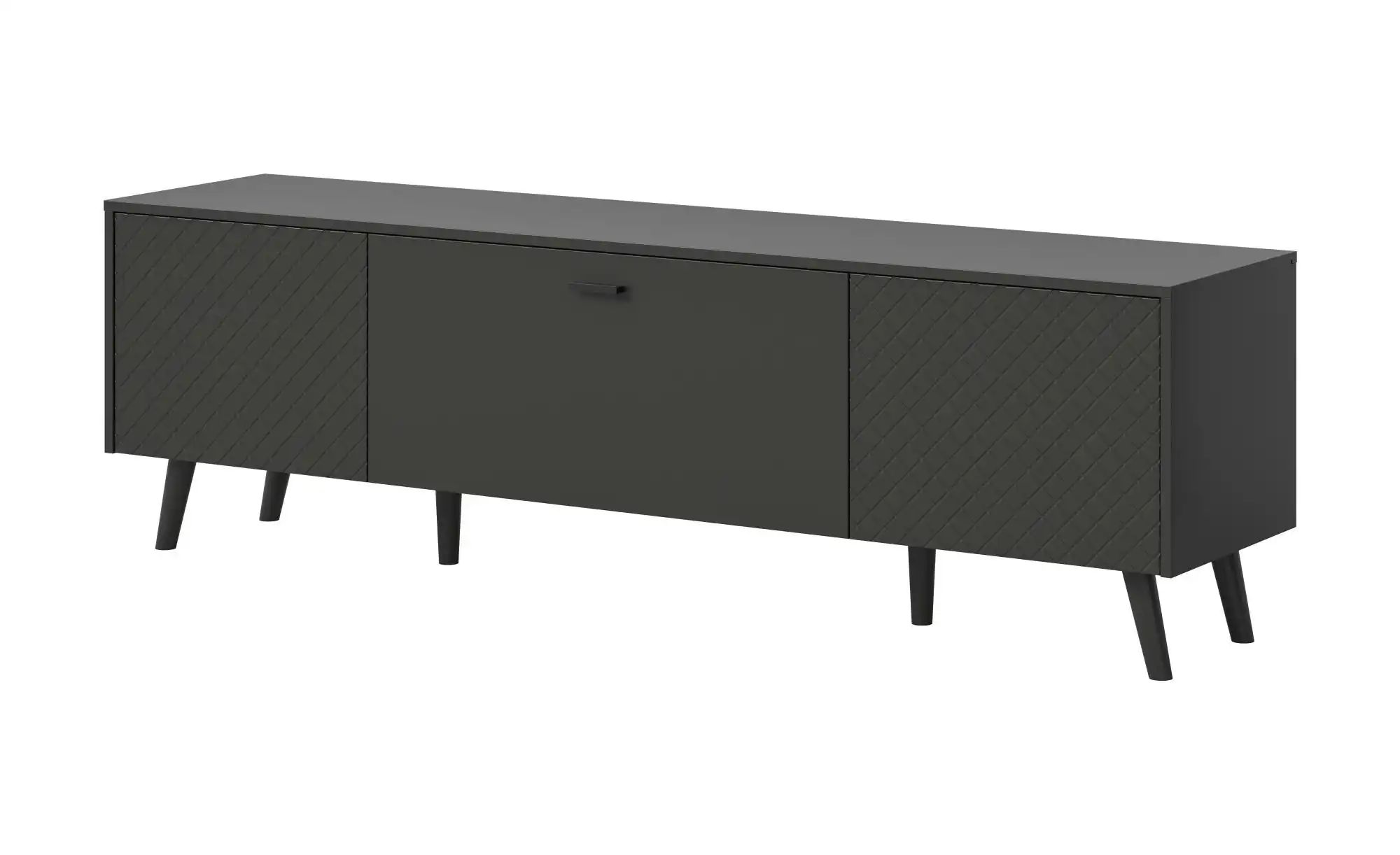 Lowboard   ¦ grau ¦ Maße (cm): B: 185 H: 55 Kommoden & Sideboards > Lowboar günstig online kaufen