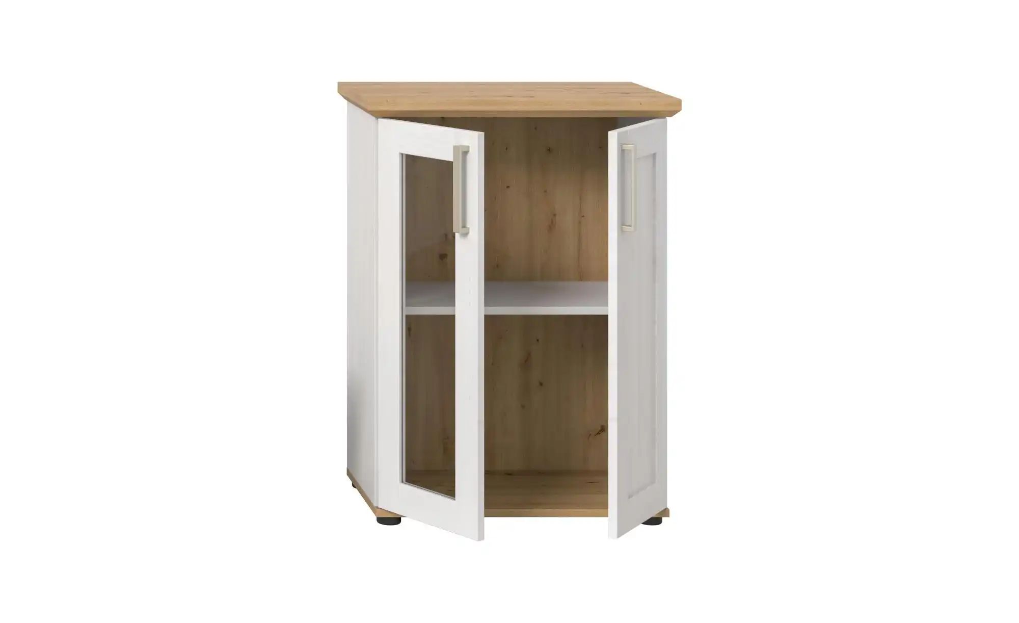 Vitrine   ¦ holzfarben ¦ Maße (cm): B: 64 H: 88 Schränke > Vitrinen - Höffn günstig online kaufen