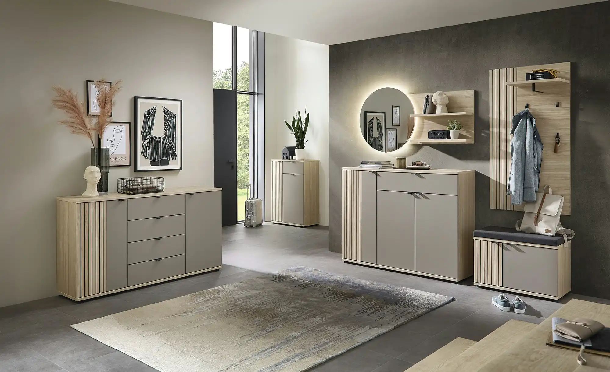 Thumbnail - Schuhkommode Pisa ¦ holzfarben ¦ Maße (cm): B: 70 H: 103 T: 38.0 Garderoben & Kleiderstangen > Garderoben Schuhschränke...