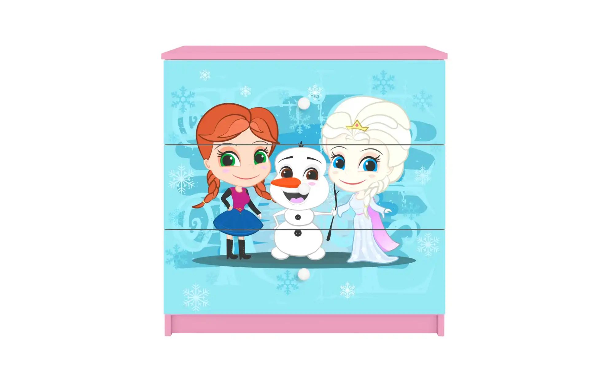 Thumbnail - Kommode Eiskönigin ¦ rosa/pink ¦ Maße (cm): B: 81 H: 80,5 Kommoden & Sideboards > Kommoden - Höffner