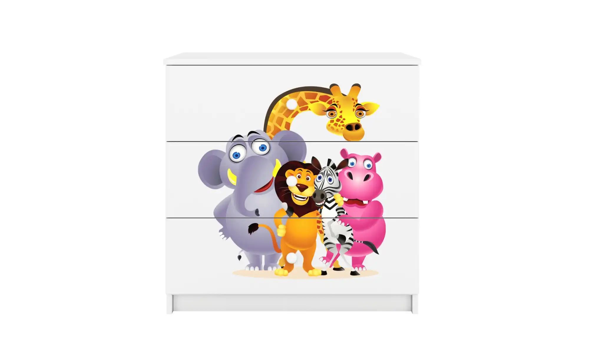 Kommode  Zoo ¦ weiß ¦ Maße (cm): B: 81 H: 80,5 Kommoden & Sideboards > Komm günstig online kaufen